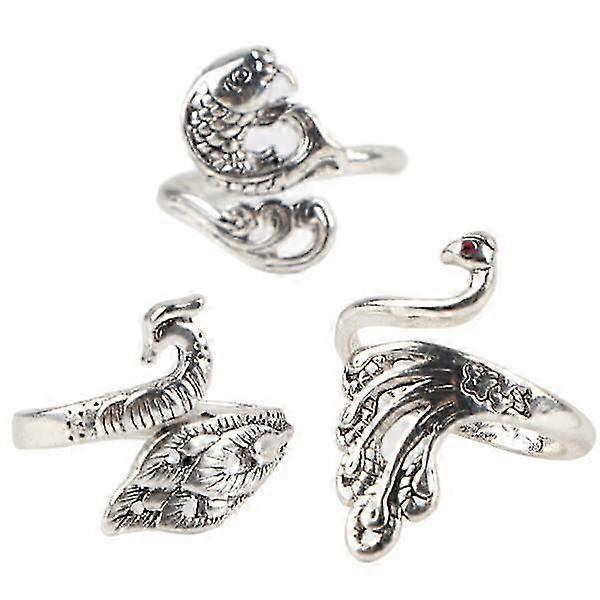 Adjustable Knitting Loop Ring Set - 3 pcs Sewing Tools for Crochet and Yarn Guide - Knitting Aid