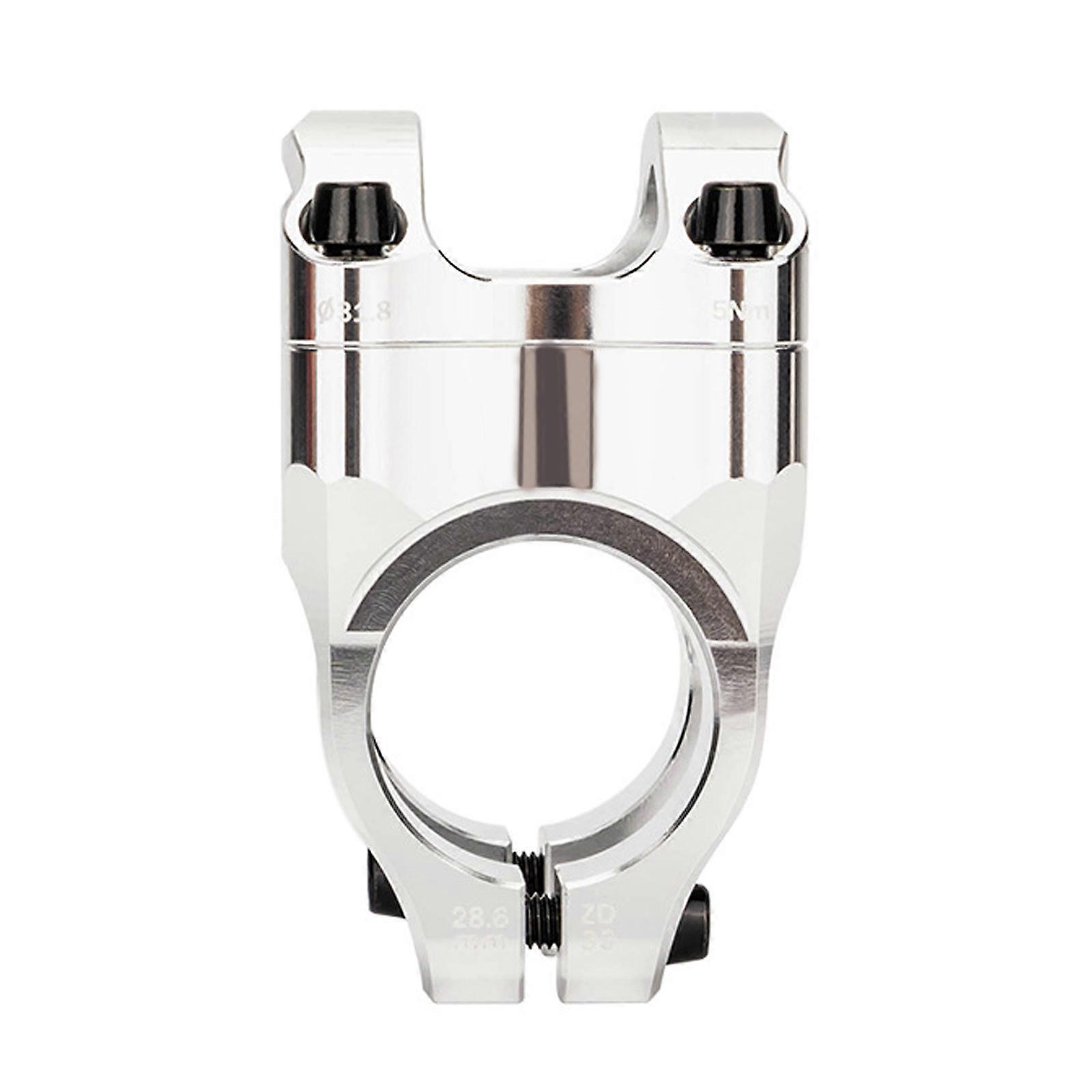 Additional Sandblasted Cycle Handlebars Stem Produced of Oxidation Resistant Mixture with Ergonomic Grip and Global Fork Agreement  silver