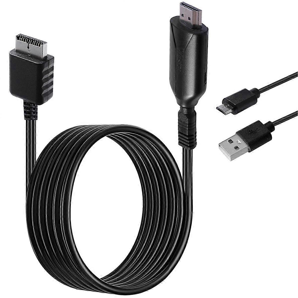 PS1/PS2 to -Compatible Adapter Cable for Gaming Consoles, Supports 720P/1080P HD Output, Compact De