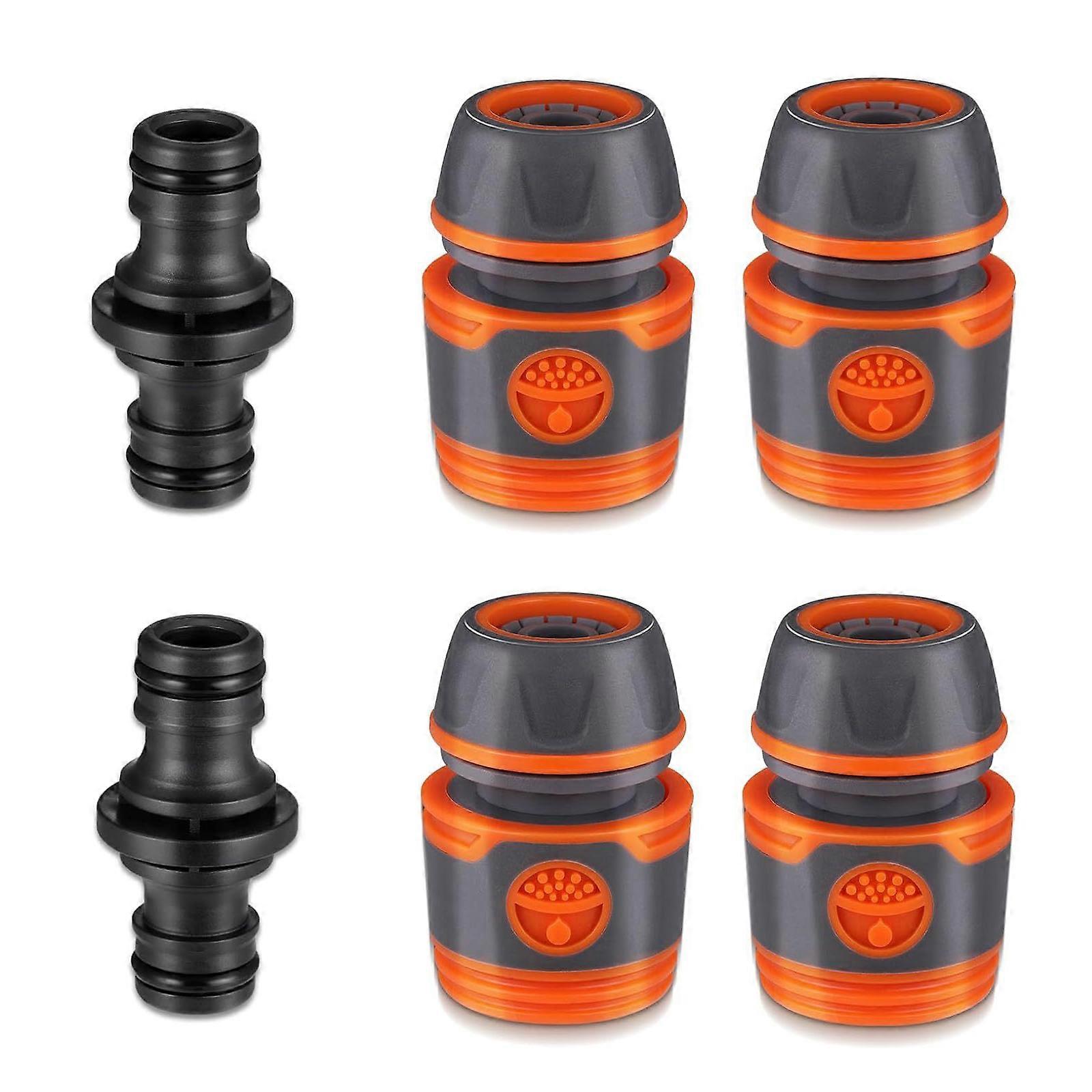 Essential Hose Attachment Set Stable 4 Stable 13mm Hose Connectors and 2 Extension Adapters for Garden Irrigation Multicolor