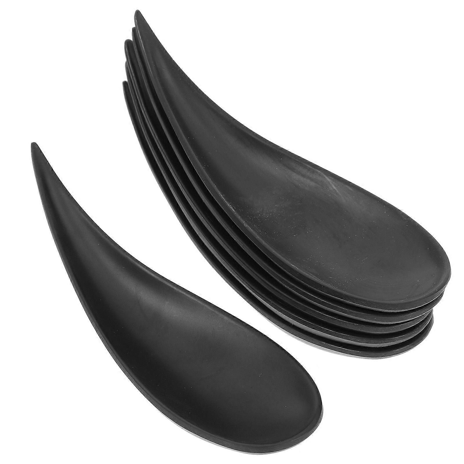 6pcs Japanese Style Tasting Spoons Reusable Tear Drop Appetizer Plates Dessert Tasting Spoons