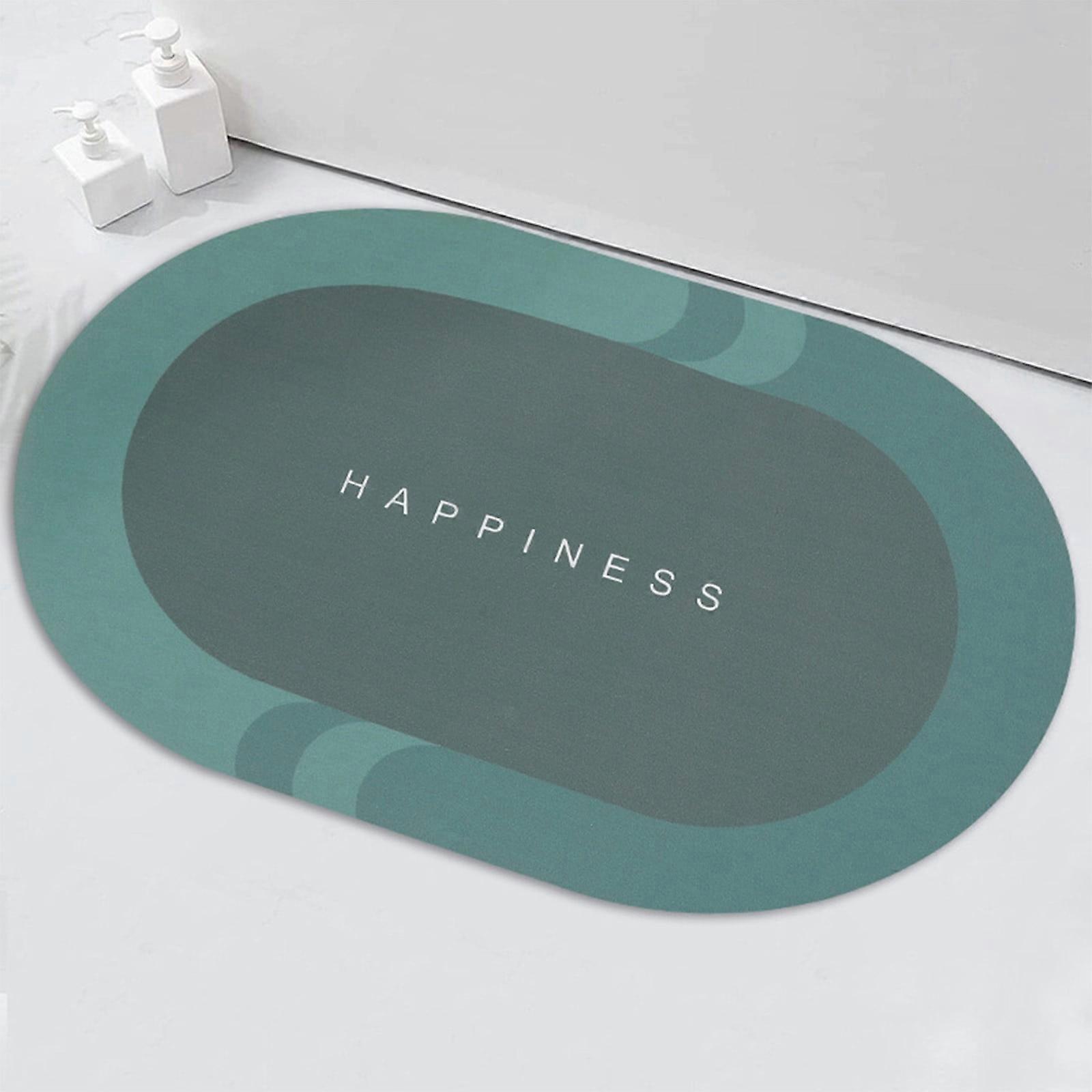 Fnyoxu Fast Absorbing Quick Drying Bath Mat - Super Absorbent Microfiber, Non-Slip, Comfortable, Machine Washable