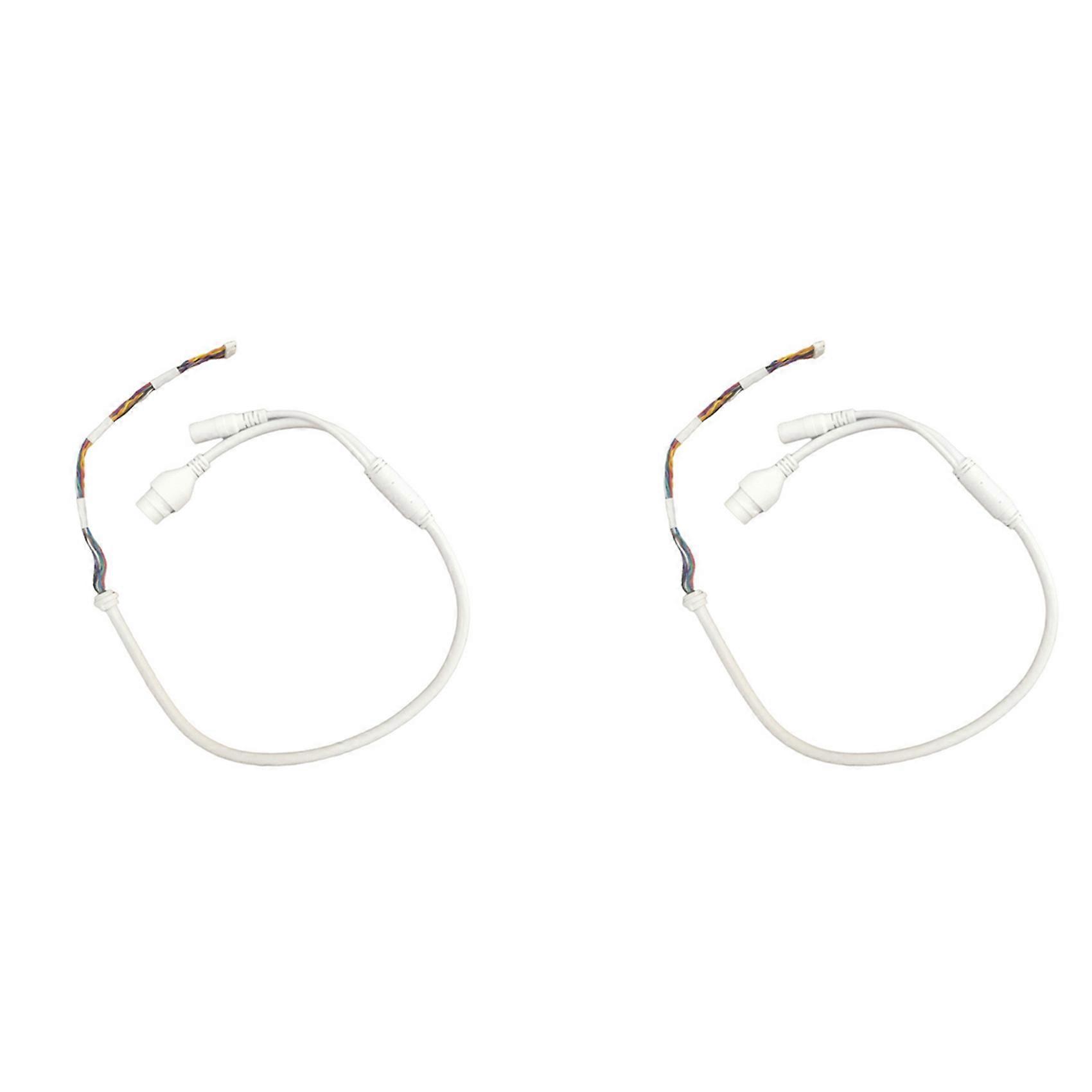2X Ethernet LAN Cable 10 Pin 10 Core PoE RJ45 Network Cable for Hikvision IP Camera, High-Speed Data Transfer