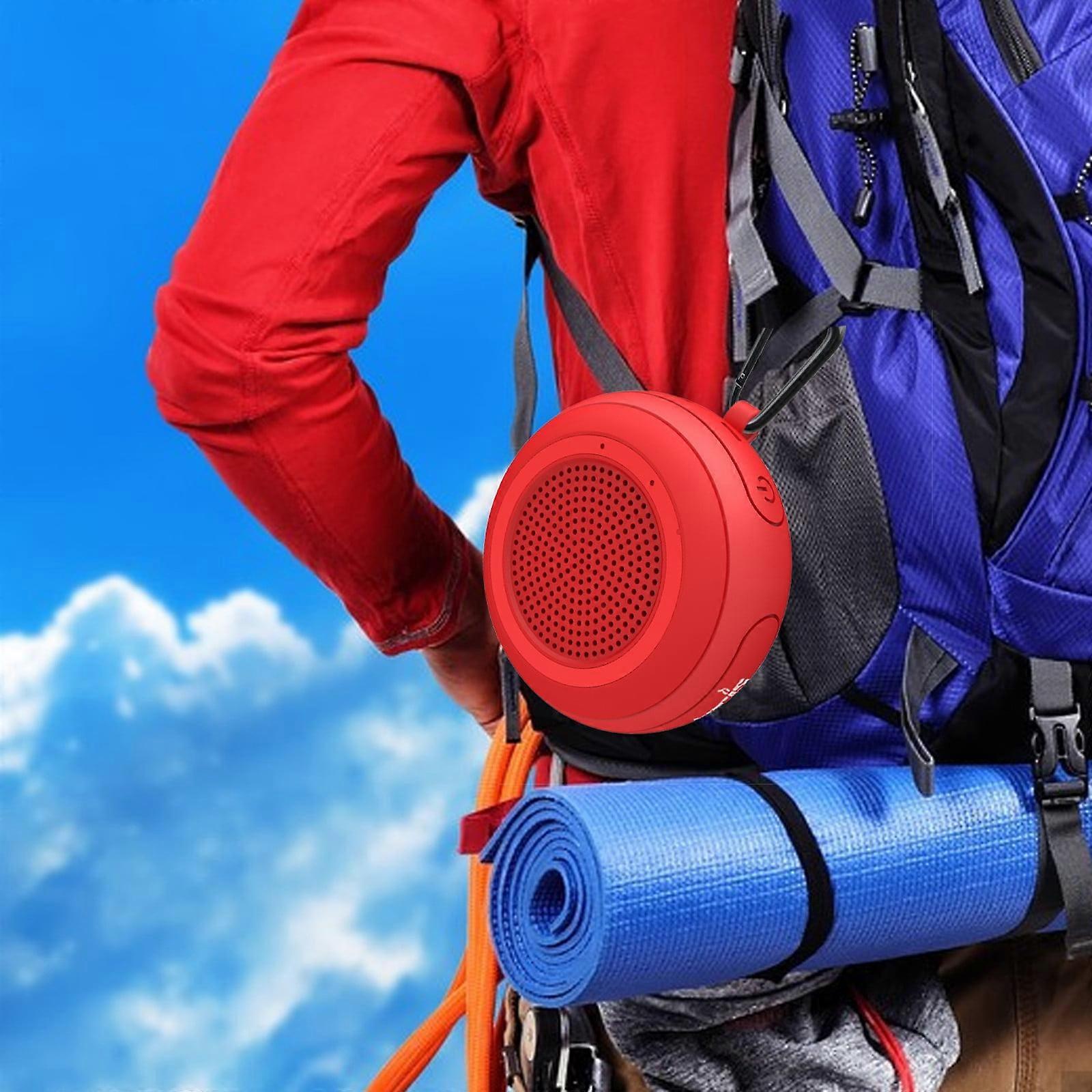 Bluetooth Shower Speaker Waterproof, Small Portable with Clip, Powerful Bass, Loud Volume, Colorful Lights, Lightweight, TWS Pairing