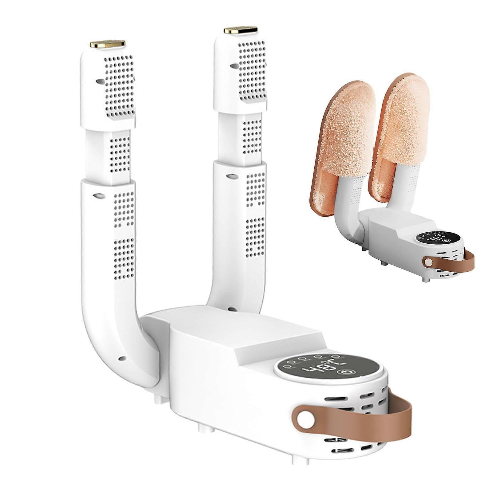 Shoe Dryer with Adjustable Heat and LED Display for Boots Gloves Work Shoes, Foldable 220V 150W