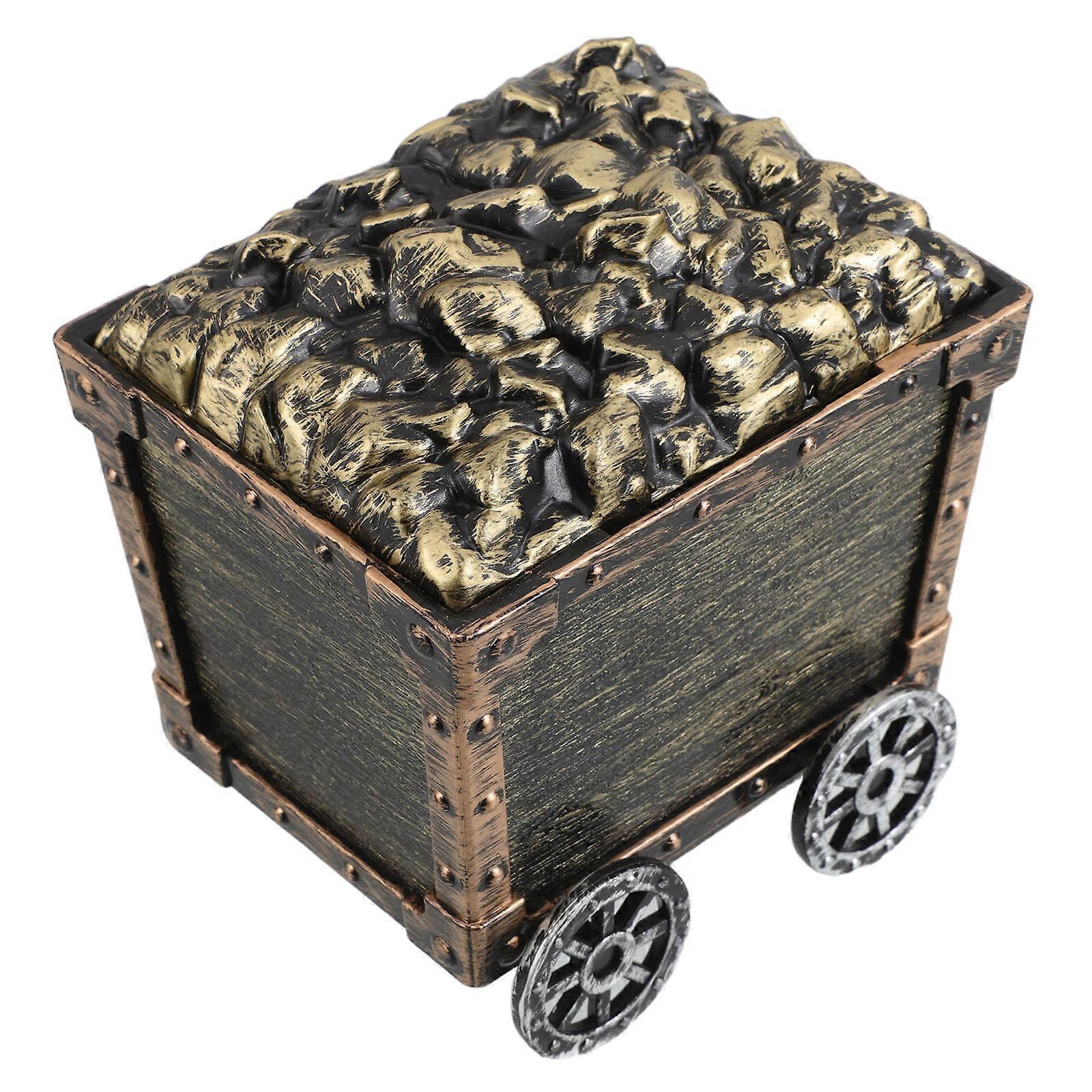 Plastic Treasure Box Unique Mining Cart Toy for Kids Featuring 5Pcs Set