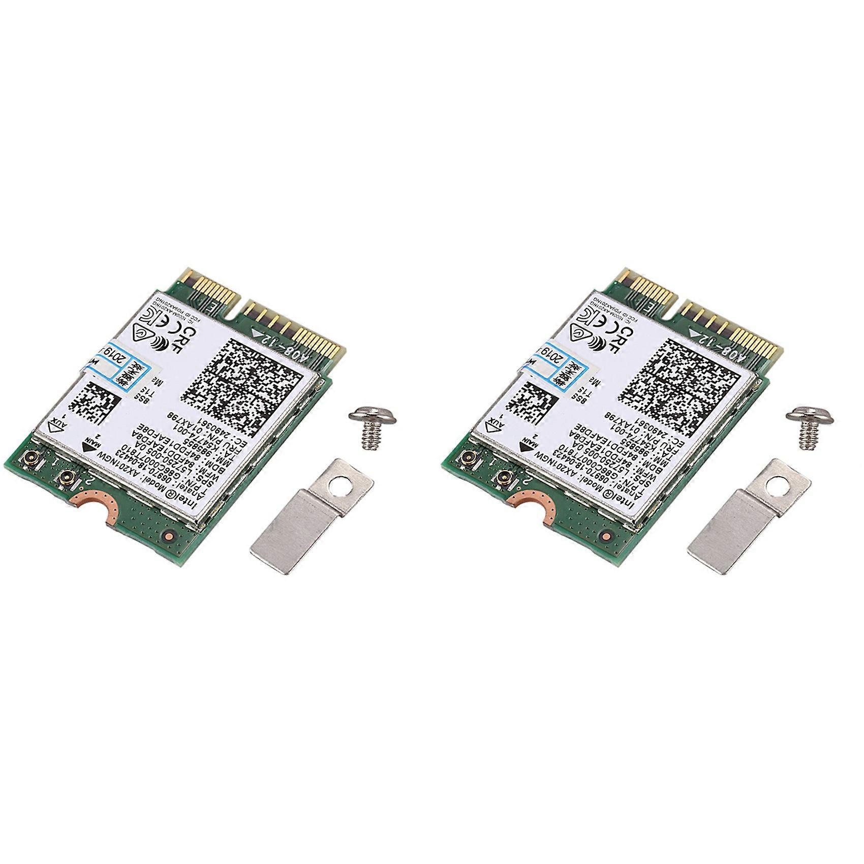 2X for Intel Wi-Fi 6 AX201 Bluetooth 5.0 Dual Band 2.4G/5G Wireless NGFF Button E CNVi Wifi Card AX201NGW 2.4Ghz