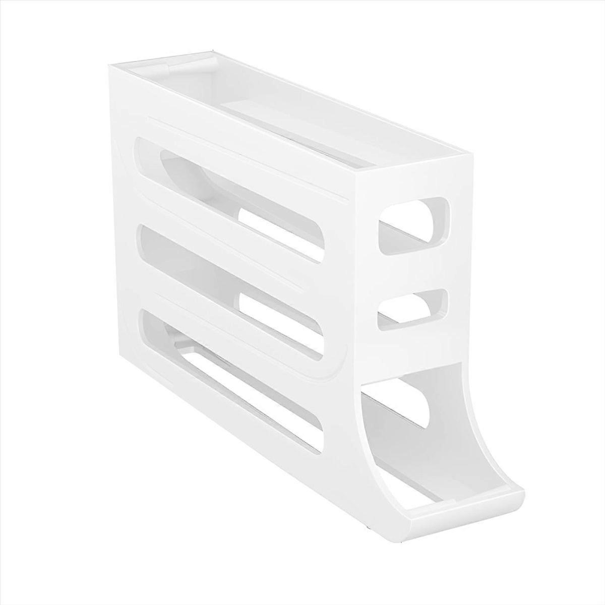 Automatic Rolling Egg Tray Organizer, Holds 28 Eggs Simultaneously -B