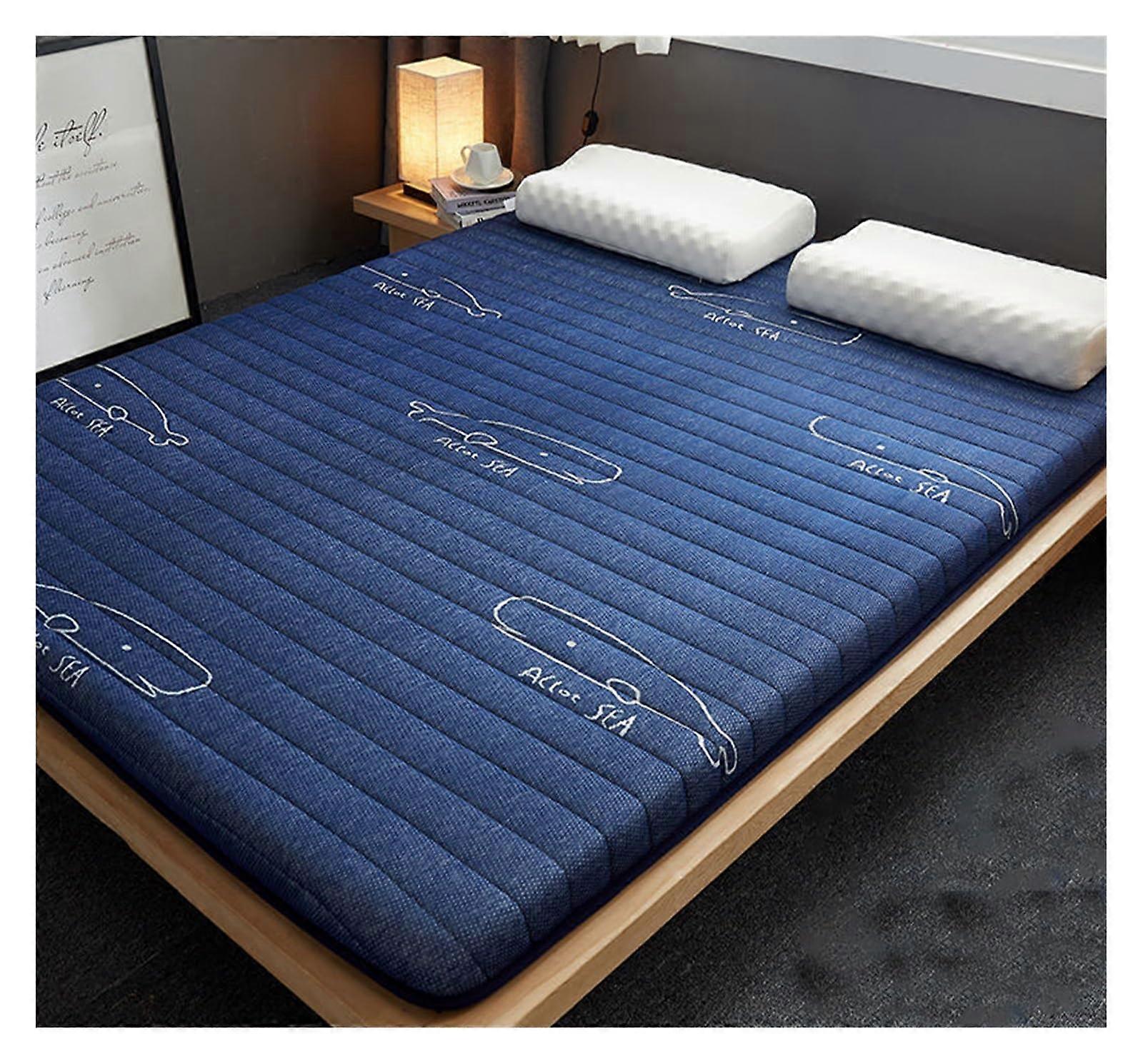 Queen Size Latex Memory Foam Mattress with 7 Zone Support, Foldable and Breathable Design