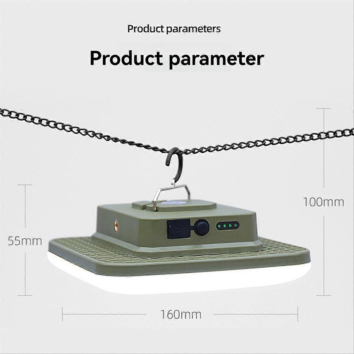 Outdoor Rechargeable Camping Light Portable Tent Hanging Light,B