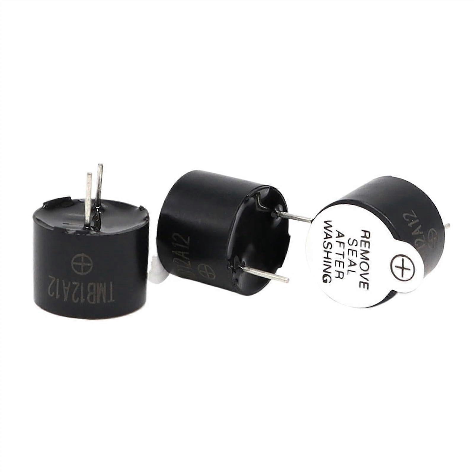 10pcs 12V Active Alarm Buzzers Magnetic Continuous Beep Tone for Clear Audible Alerts