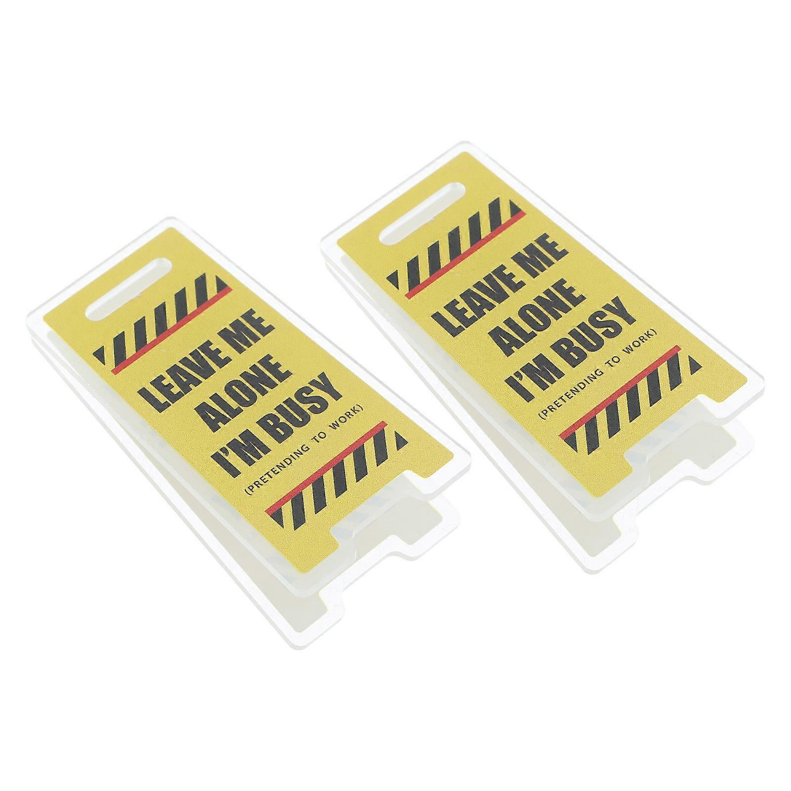 Acrylic Memo Clip Stand for Holding 2Pcs Decorative Office Note Holders