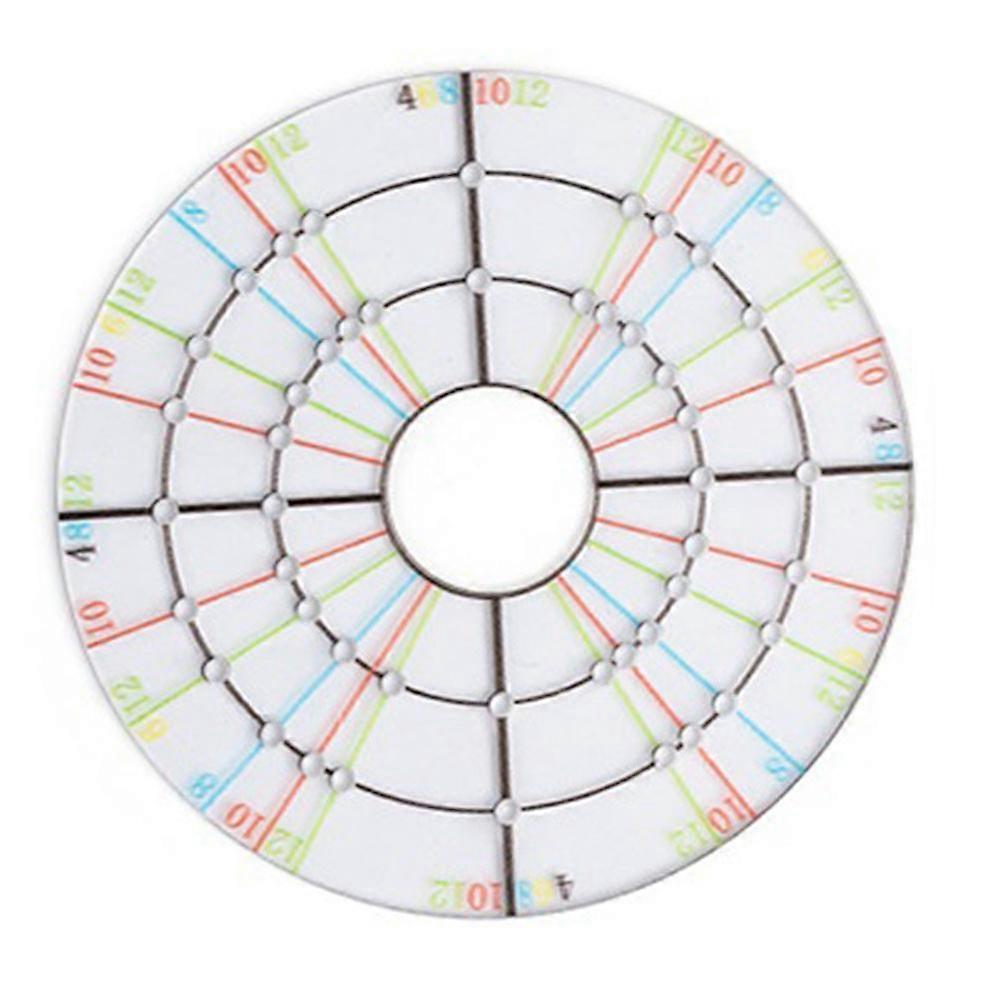 Acrylic Round Aliquot Drawing Line Ruler Clay Engraving Marking Ruler Trimming Center Point Auxiliary Turntable Small