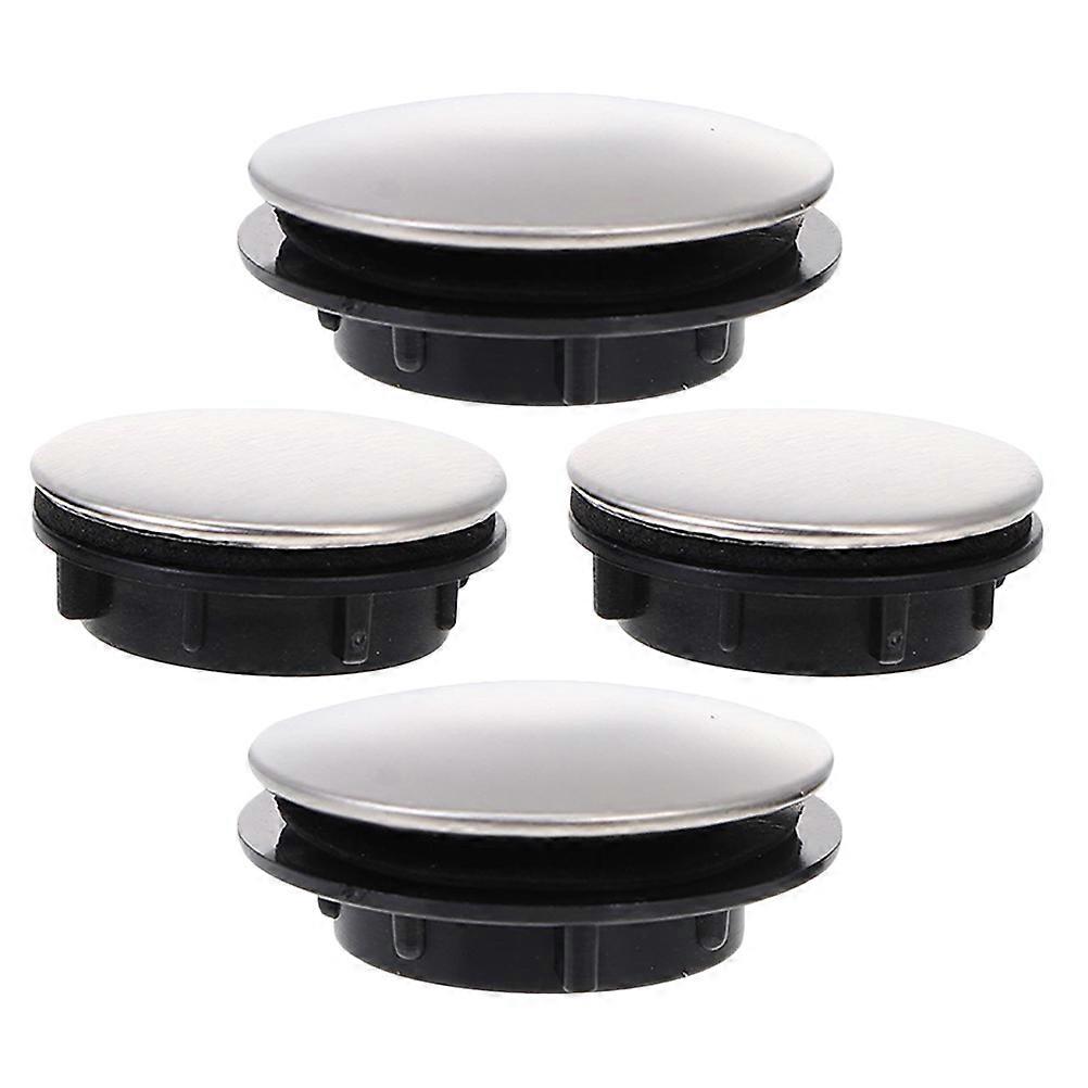 Durable Plastic Sink Hole Covers for Kitchen Use Silver Pieces Versatile Sizes