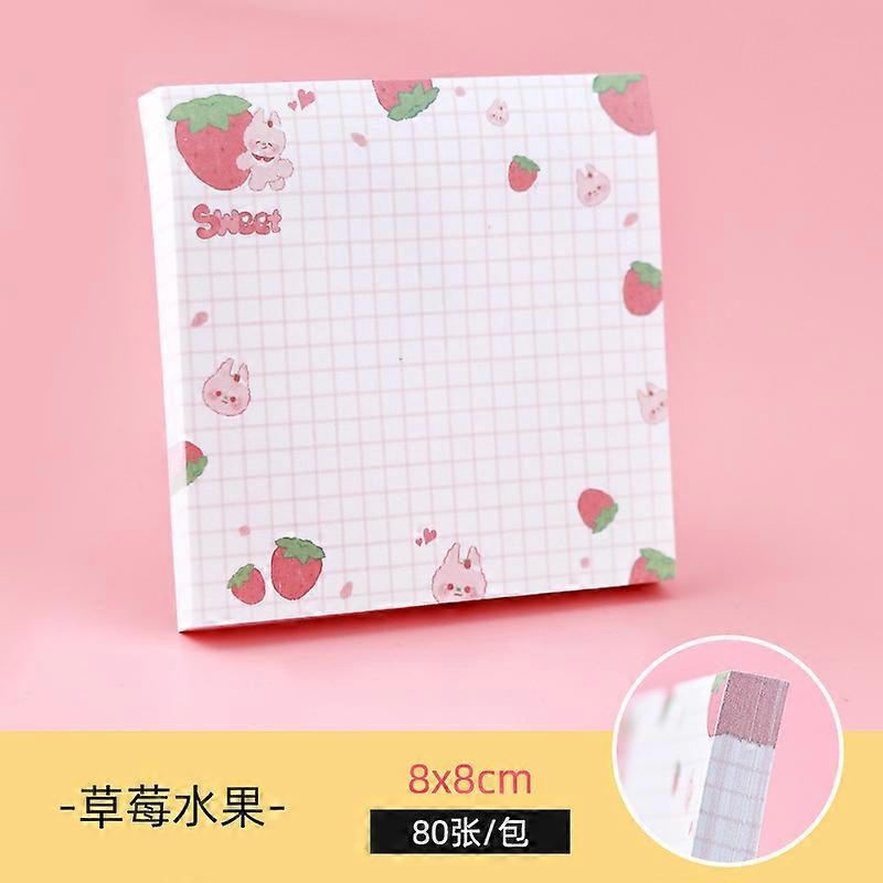 80 Sheets Per Pack Fruit Sticky Note ToDo List Record Journal Decorative Memo Practical Stationery Sticker