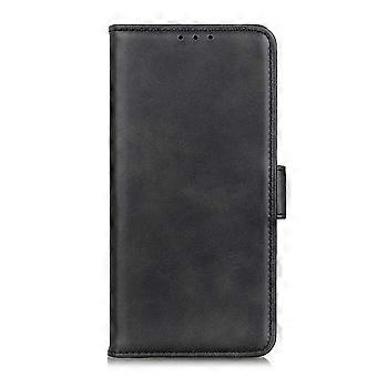 Capa protetora de couro com fecho magnético e suporte, estilo carteira, para Samsung Galaxy A31.