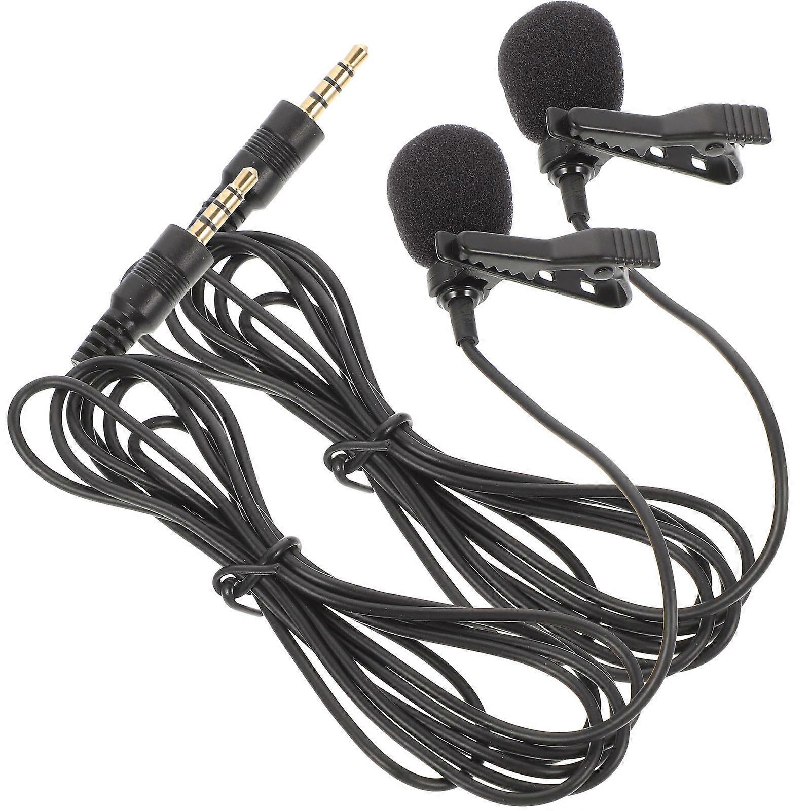 Durable 8Pcs 3.5Mm Lavalier Microphone Ideal For Vlogging And Classroom Teaching With Anti-Jamming Feature
