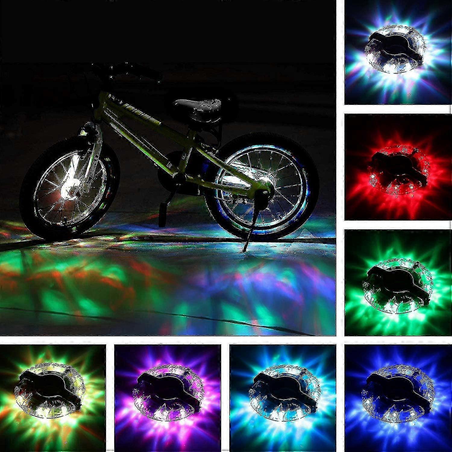 Rechargeable bicycle hub light, waterproof LED bicycle spoke light
