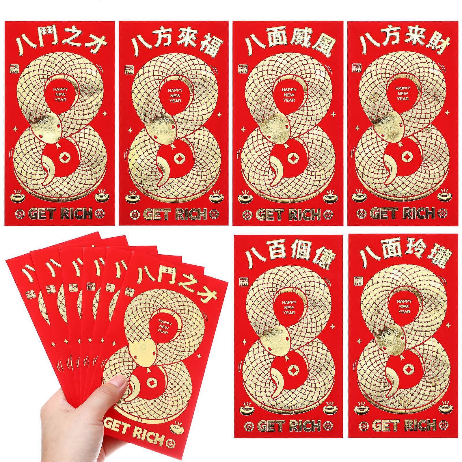 Red Envelopes Chinese Paper Money Envelopes for Storage 30Pcs Set