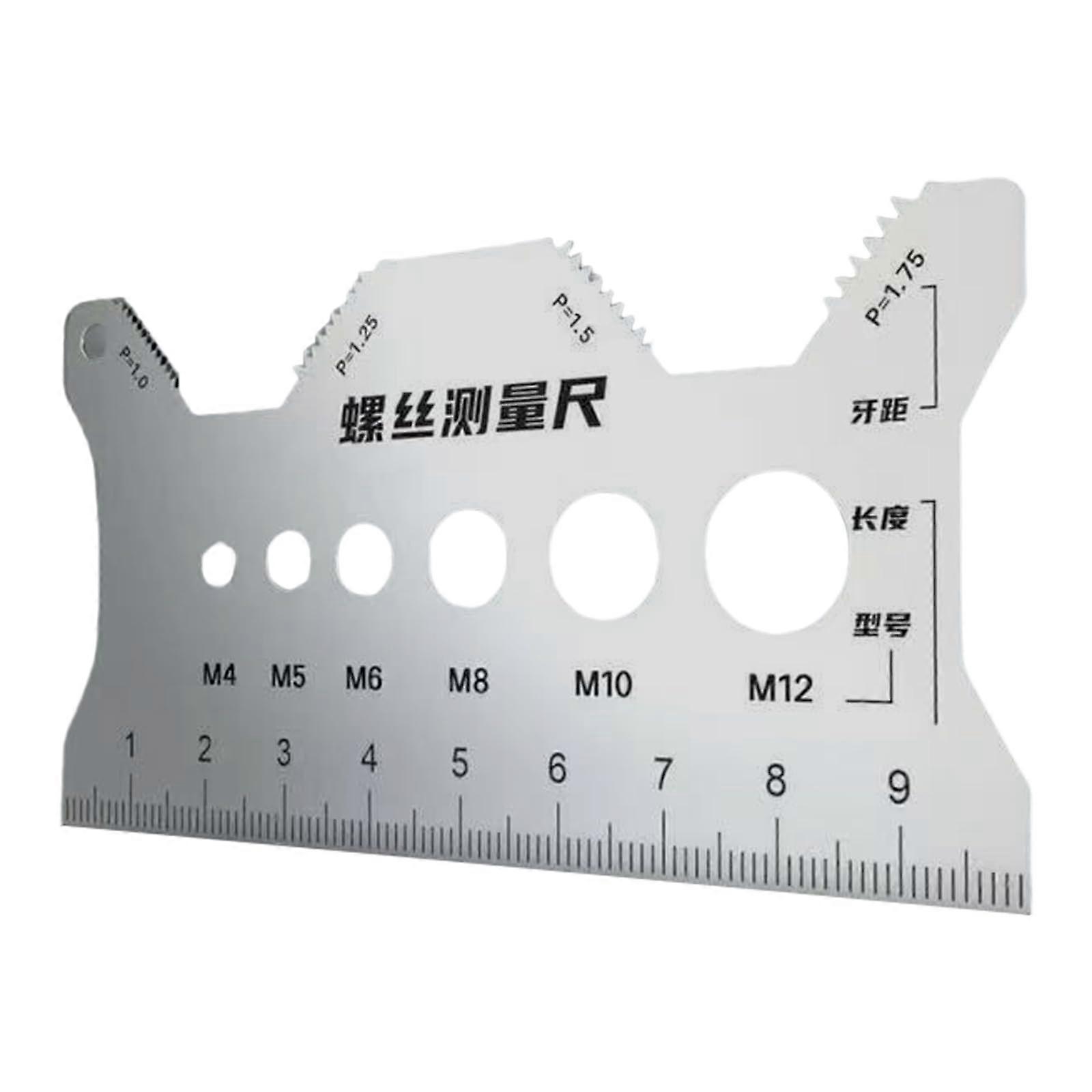 Precision Screw Gauge Measuring Tool with Accurate Scale, Durable Steel for 4mm 5mm Workshop Ref:8482