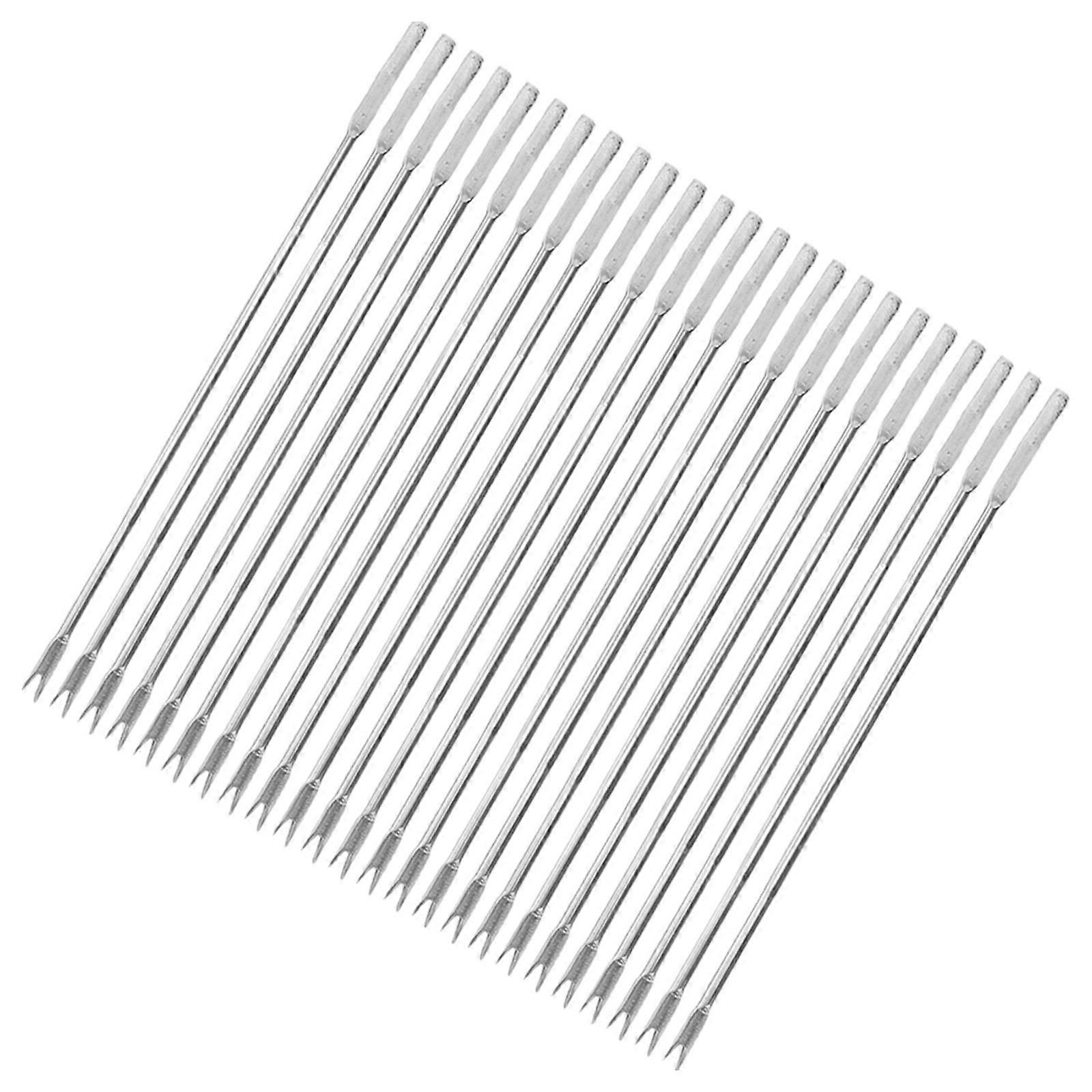 Seafood Peeling 24Pcs Multipurpose Walnut Needles Practical Kitchenware Tools Silver Color