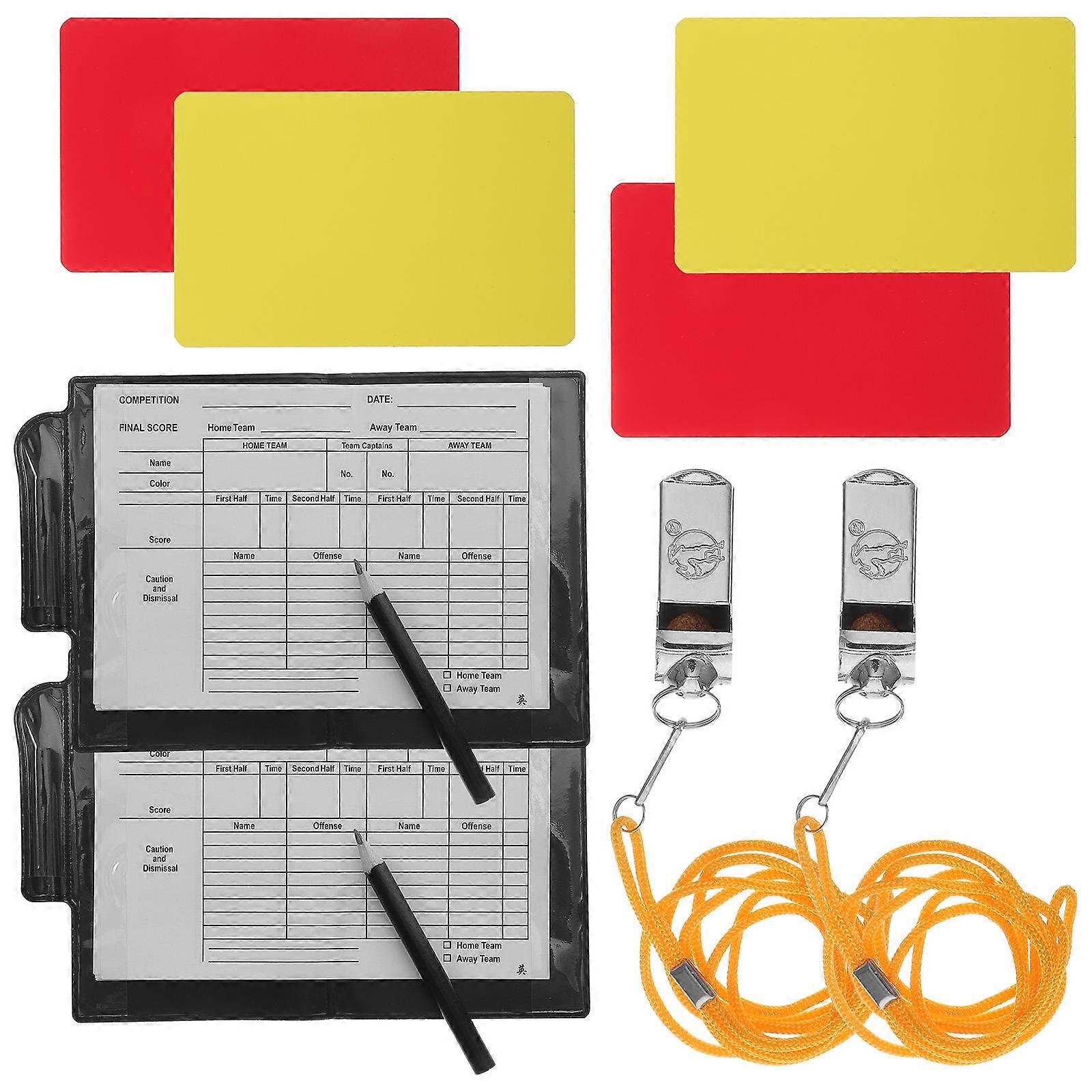Professional Referee Kit Standard Referee Cards for Match Use 1Set