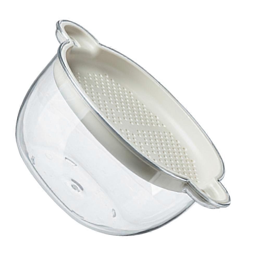 Vegetable Washing Basket Double Layer Draining Basket for Kitchen Use