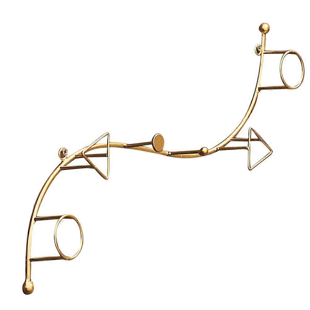 Iron Multifunctional Wall Hook for Storage Use Golden Color