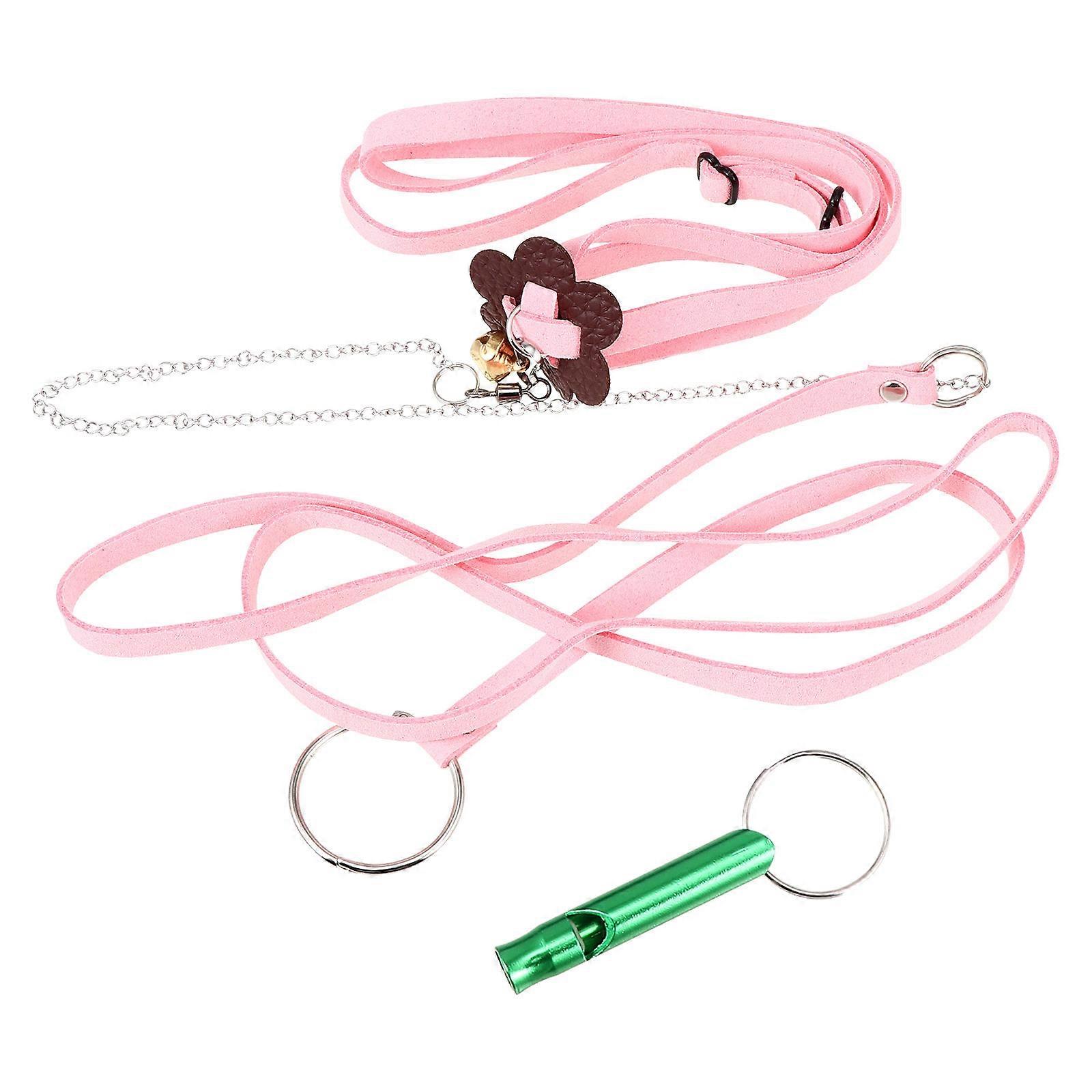 Pet Pulling Rope Tortoise Adjustable Pink 1Pcs for Outdoor Walking