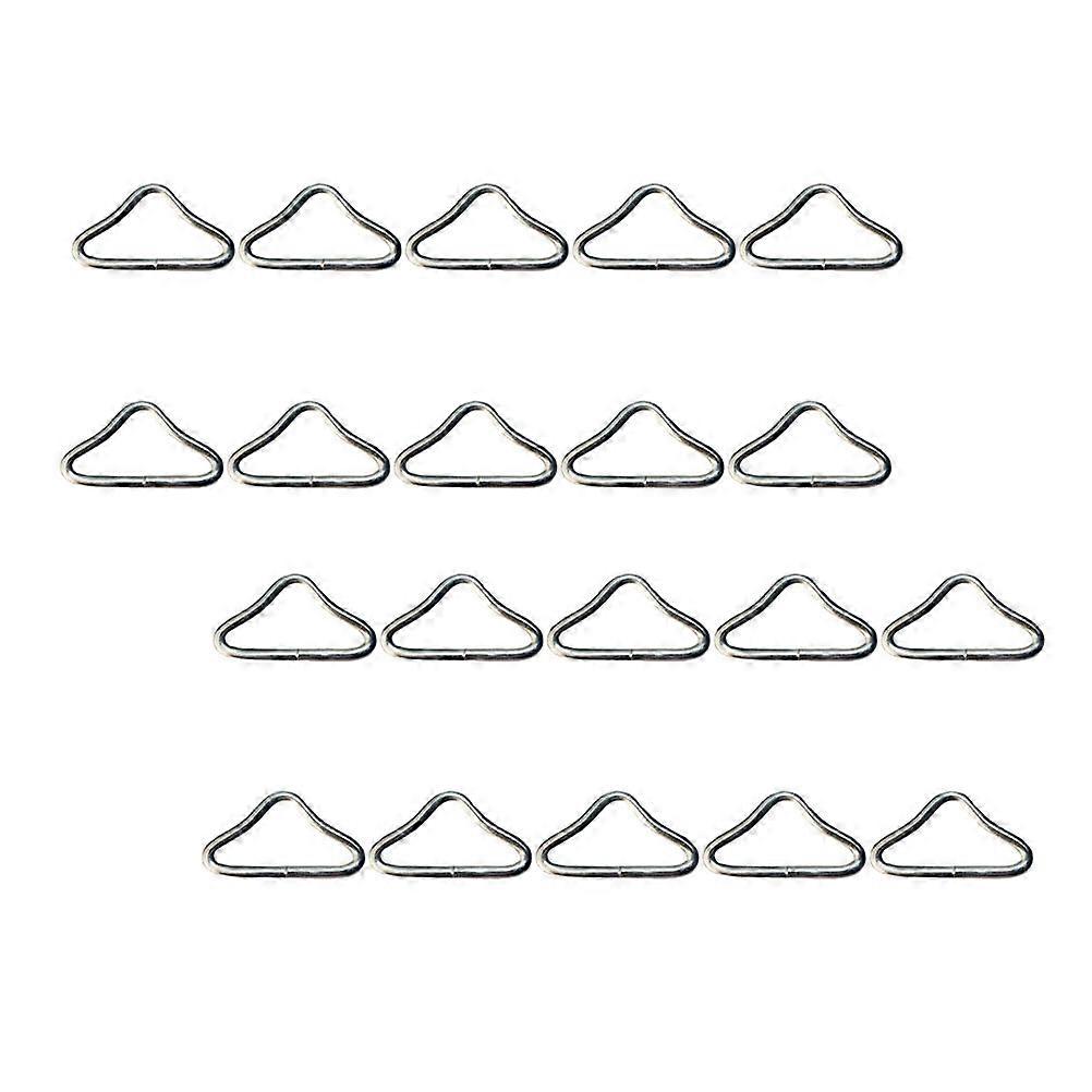 Iron Triangle Ring for Trampoline Use with 40Pcs Mesh Cloth Buckle Components
