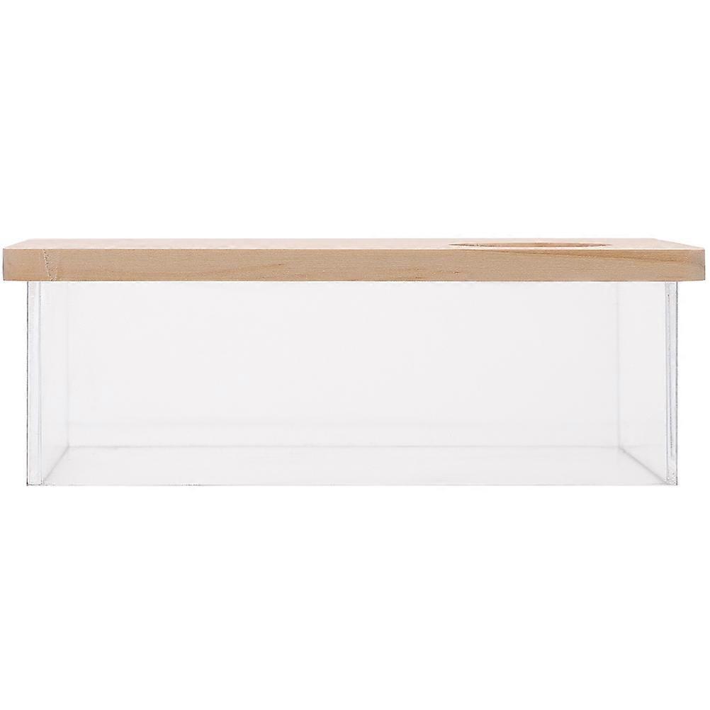 Clear Hamster Sand Bath Box 3Pcs for Gerbils and Small Pet Bathing