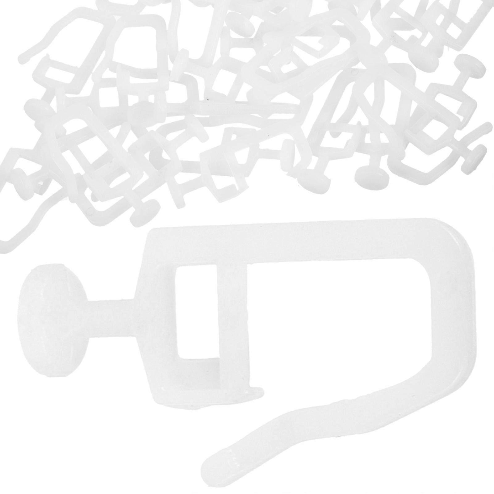 Curtain Track Roller Reliable Curtain Glider Hook for 200Pcs Set