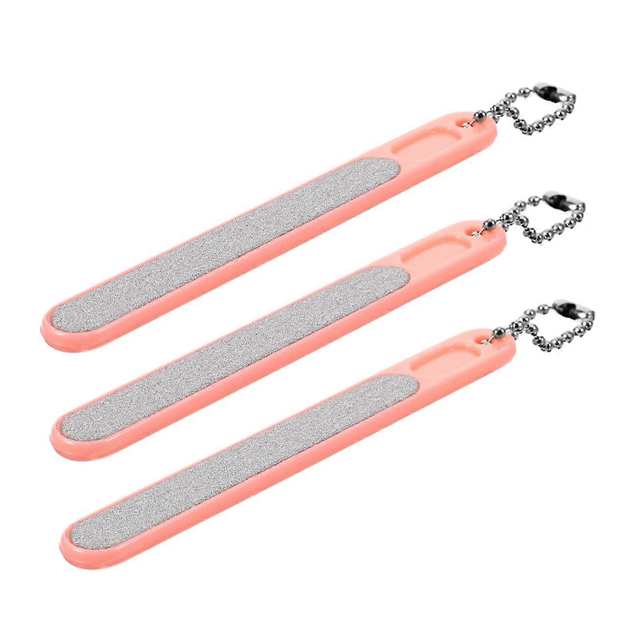3pcs Nail File and Buffer Kit Gentle Buffing for Natural Nails Travel Size