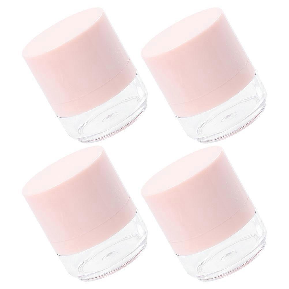 Portable Loose Powder Box Makeup Powder Container with Puff 8Pcs Storage