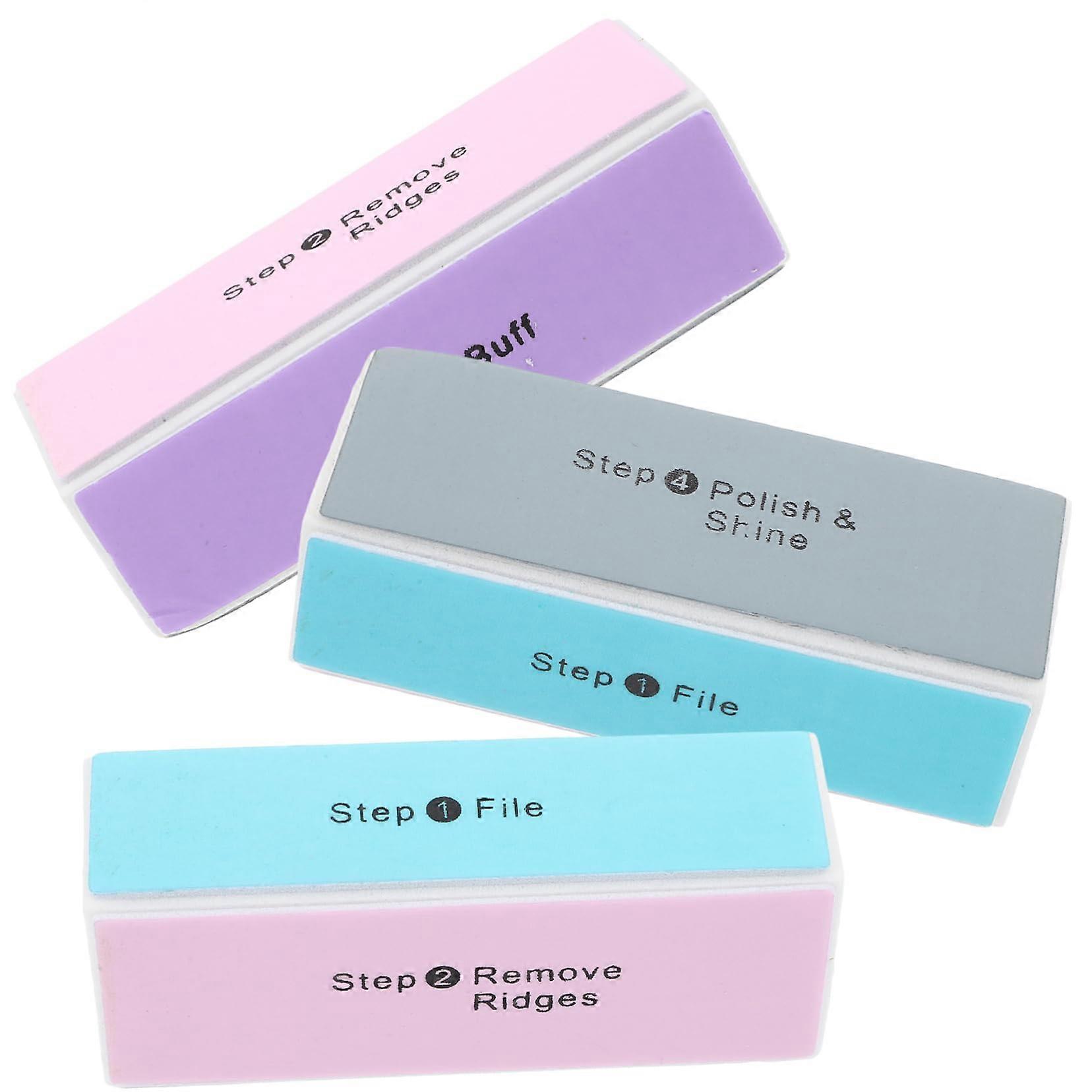3Pcs Nail Buffer Block Set for Manicure and Nail Art MultiFunction Filing Tools