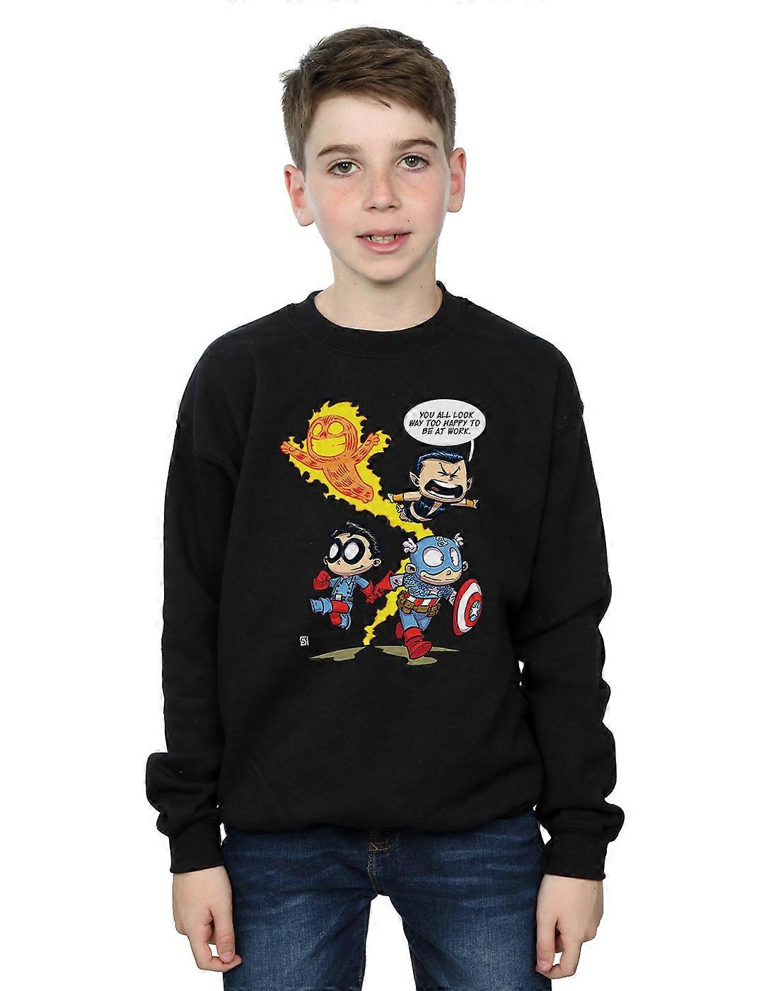 Marvel Comics Boys Avengers Invaders Sudadera de dibujos animados