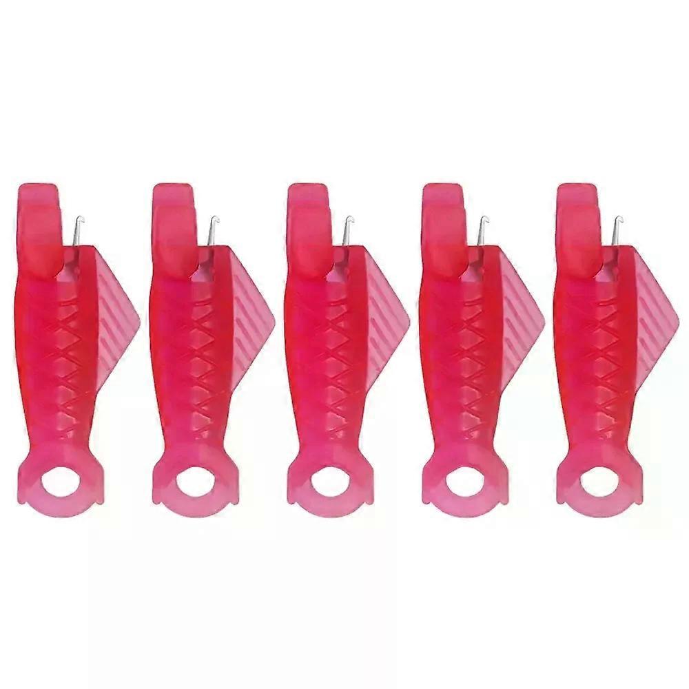 5Pcs Fish Type Sewing Needle Inserter, Quick Plastic Needle Threader for DIY Sewing Craft,Sewing Machine Needle Threaders