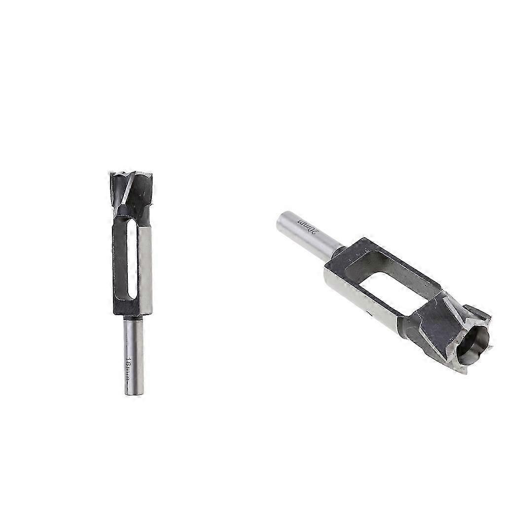 Wood Plug Hole Cutter Double-edged Grinding Blade 16mm&20mm 2-piece Set Solid Wood Processing Tool