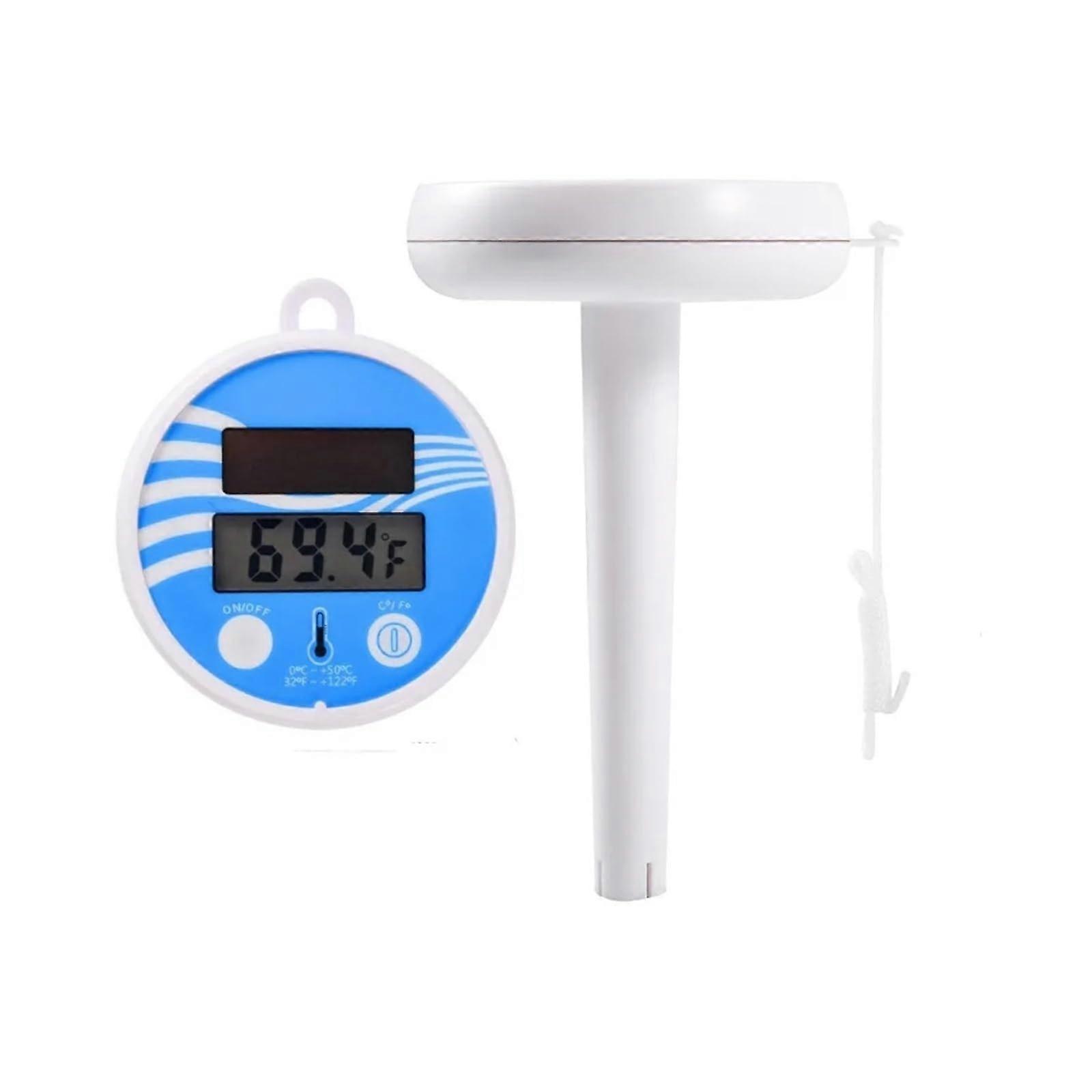 Solar Powered Floating Pool Thermometer Waterproof Digital Display for Swimming Pool Spa Hot Tub