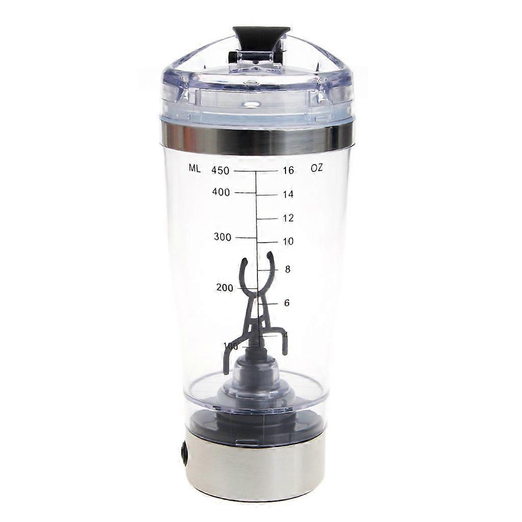 450ml Electric Protein Shaker Bottle with Automatic Blender for Instant Drink Mixing