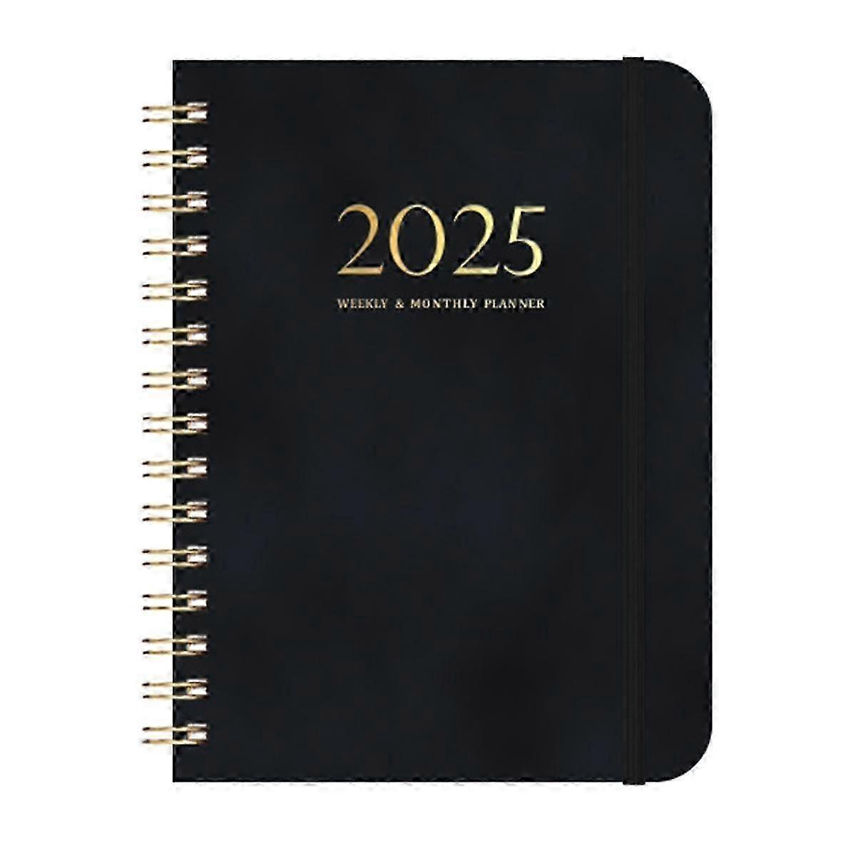 2025 Calendar 140 Pages Notebook Diary 2025 Plan Schedule Strapped Notebook Calendar Weekly Noteboo