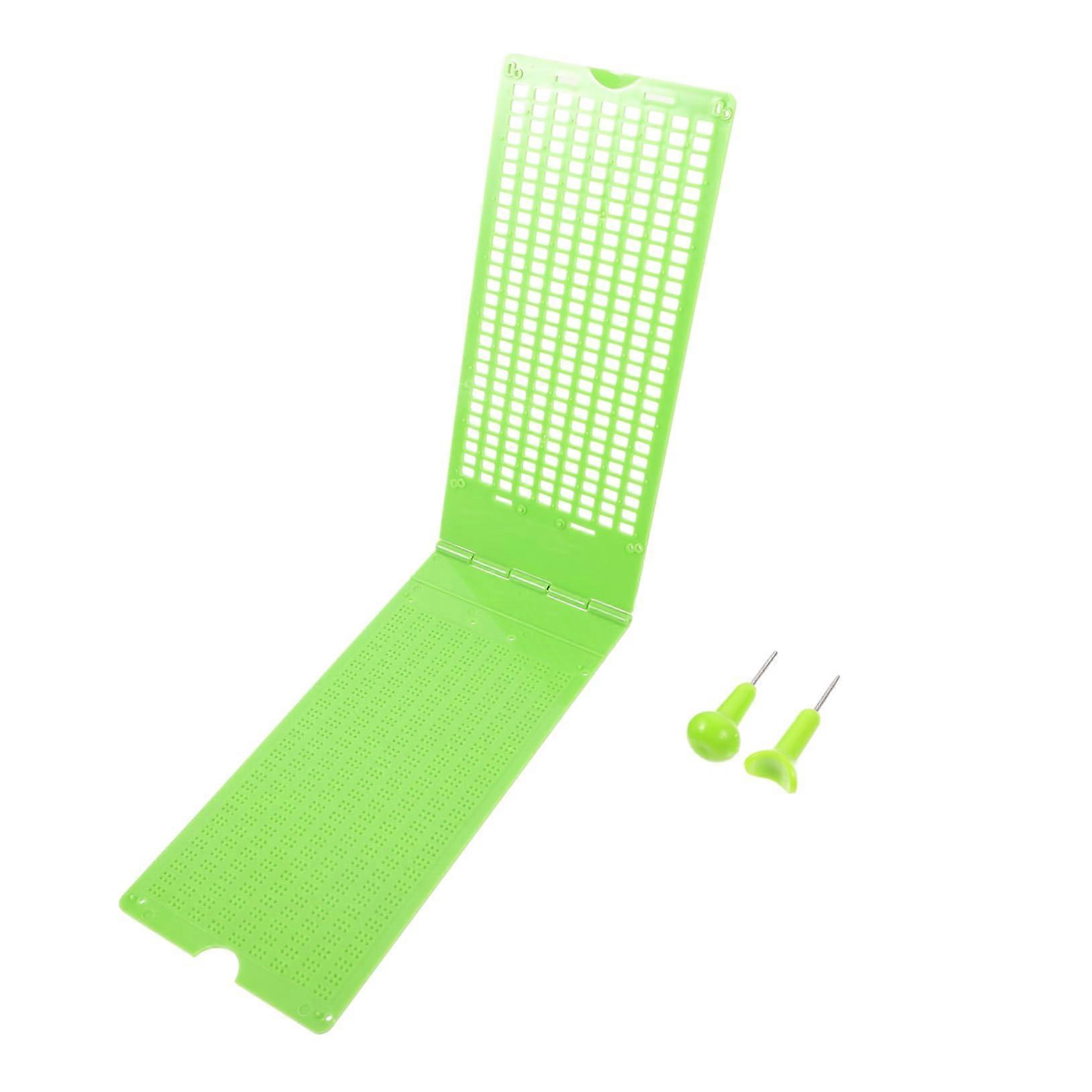 Braille Writing Plate with Stylus, Durable Plastic Board for Easy Learning and Clear Dot Embossing