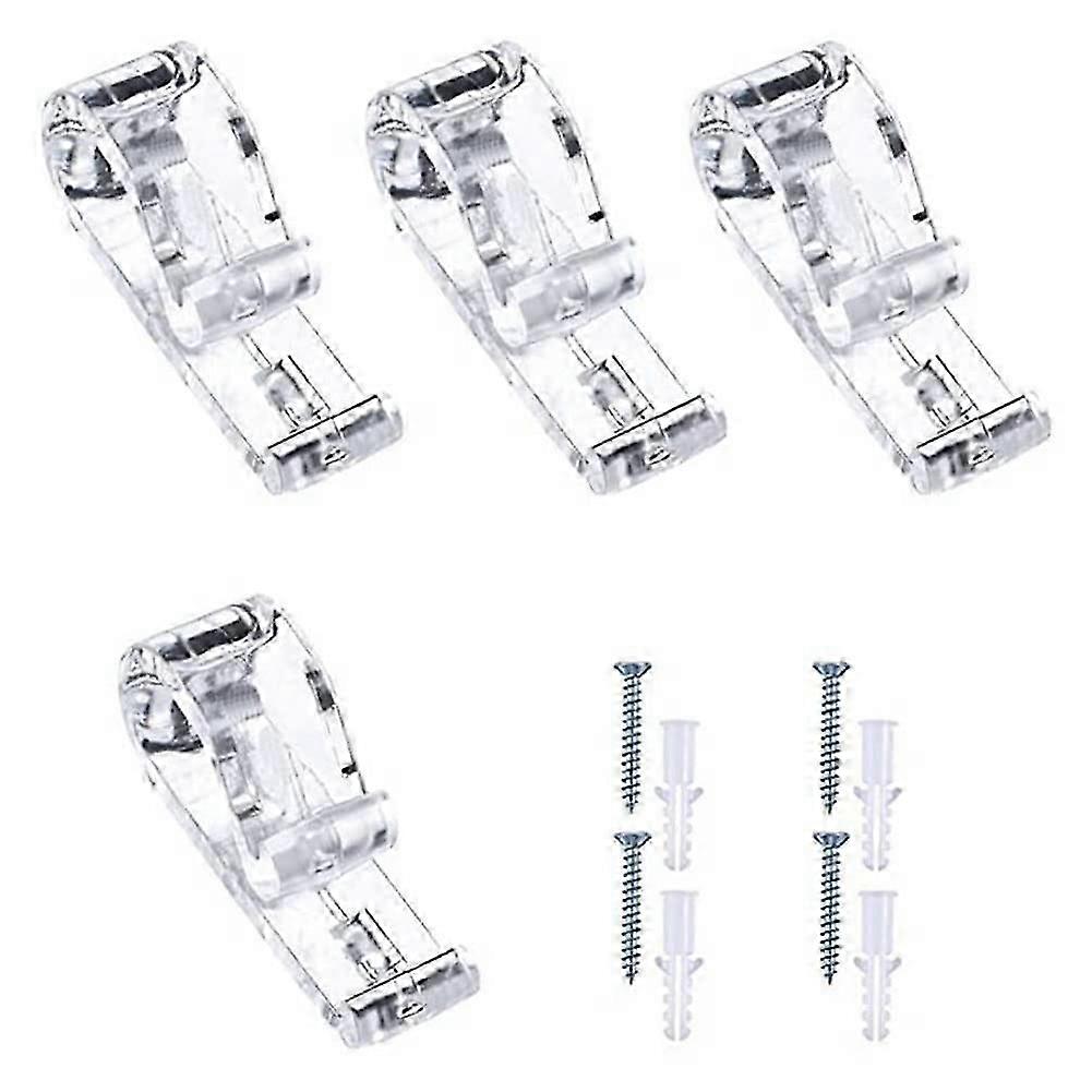 Clear Plastic Roller Blind Chain Clips with Screws for Vertical and Roman Blinds
