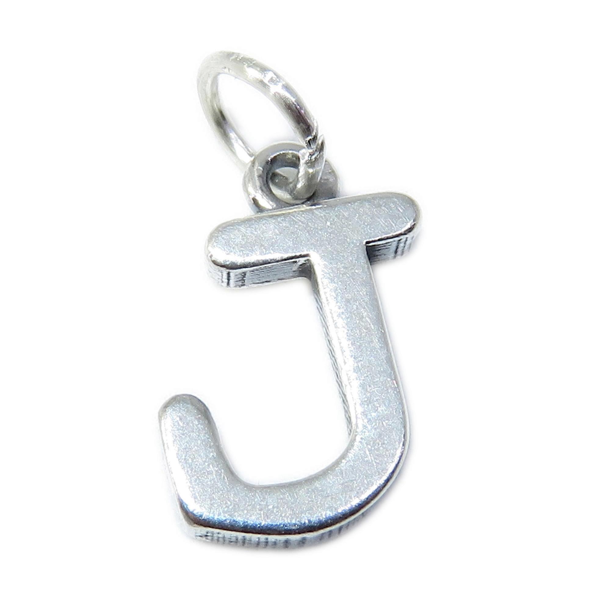 Letter J Initial J sterling silver charm .925 x 1 Initials charms