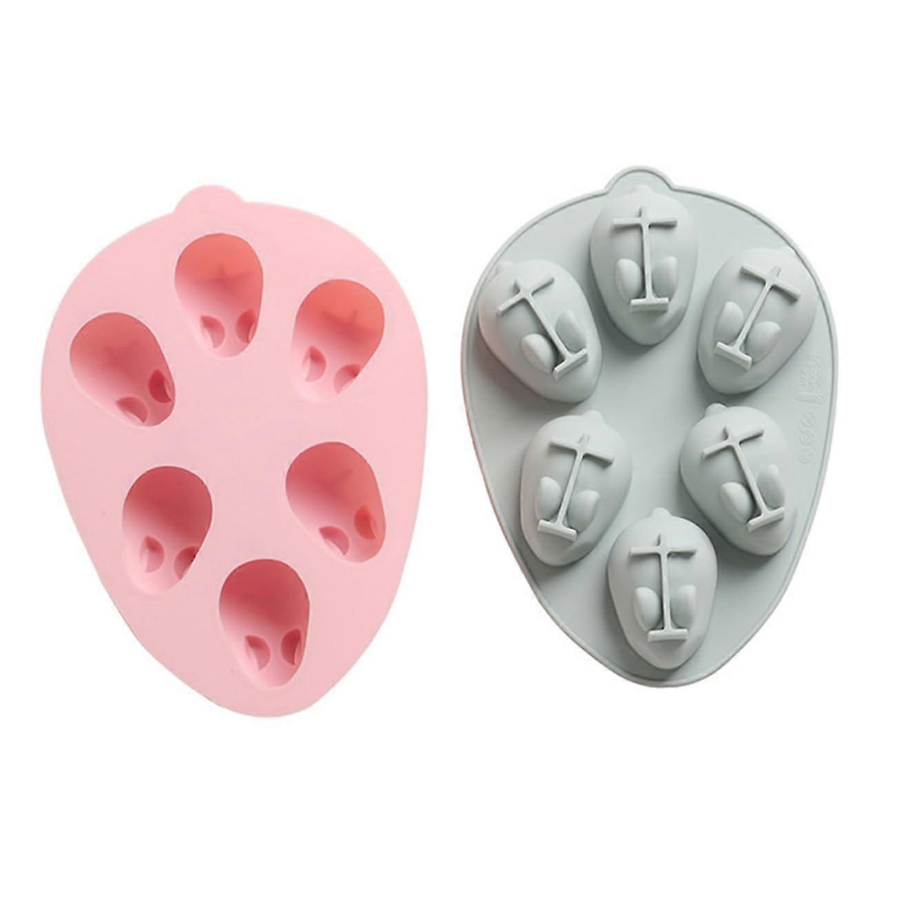 Bunny Cake Mold Silicone Baking Mold Cartoon Bunny Shape NonStick for Easter DIY Baking Blue