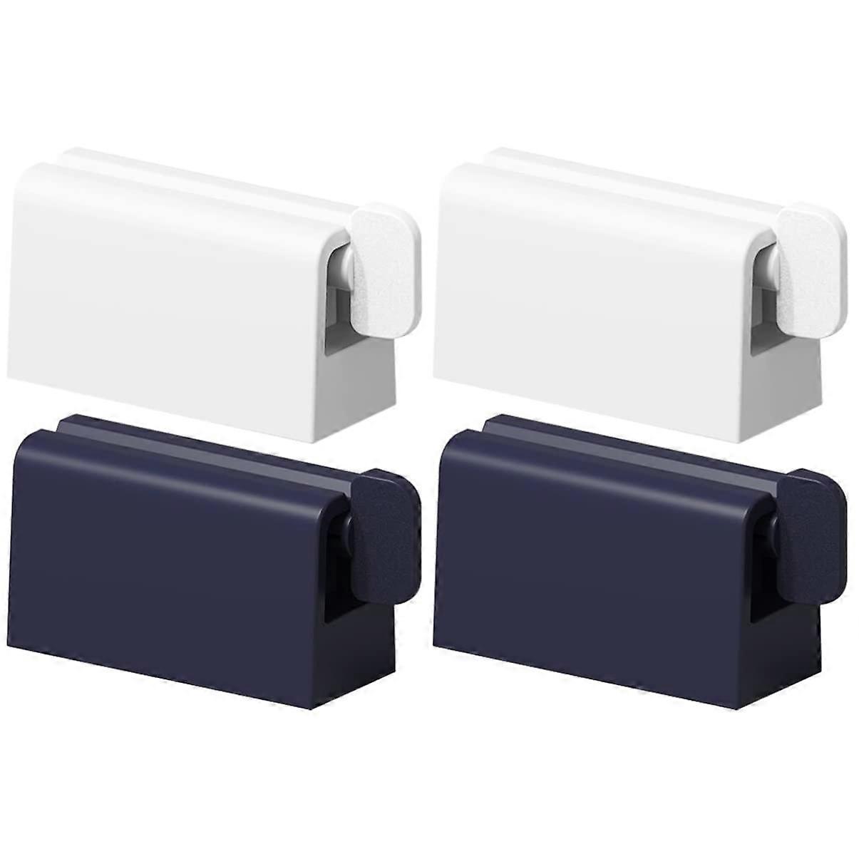 4pcs Manual Toothpaste Squeezer Dispenser with NonSlip Base for Bathroom and Creams