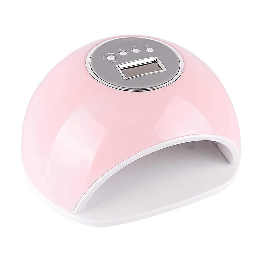 72W UV LED Nail Lamp with Auto Sensor, Fast Curing Gel Nail Dryer, 4 Timer Modes, Pink