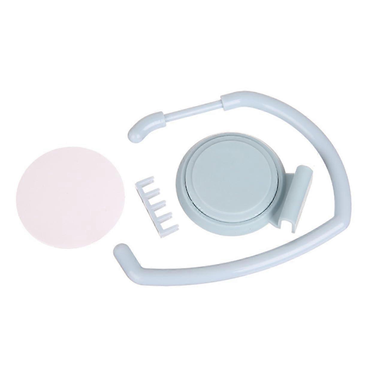 Adhesive Wall Hooks 2pcs Traceless Bathroom Towel Holder SpaceSaving Wall Mount Beige