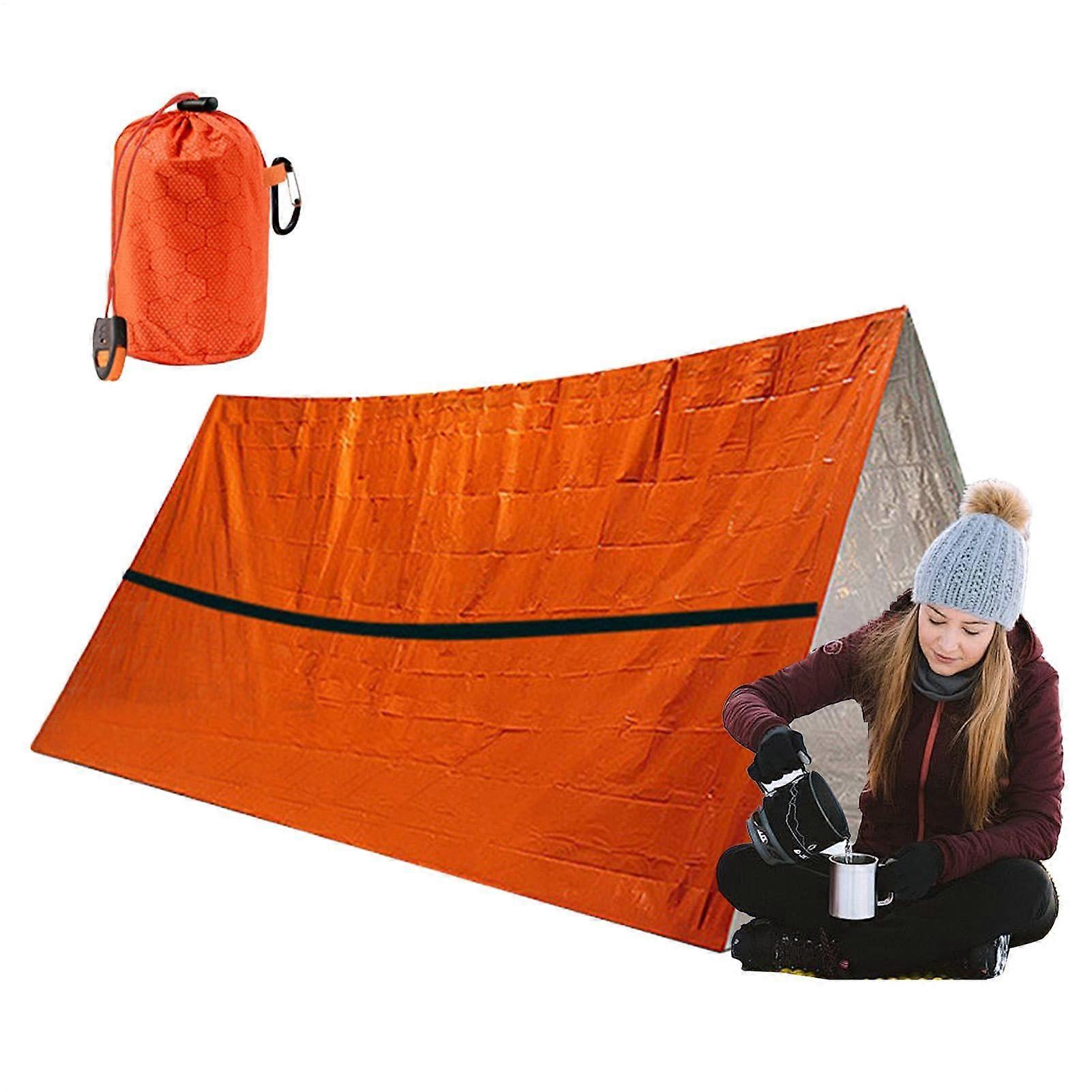 Emergency Sleeping Bag Waterproof Windproof Thermal Survival Blanket Lightweight Compact for Hiking