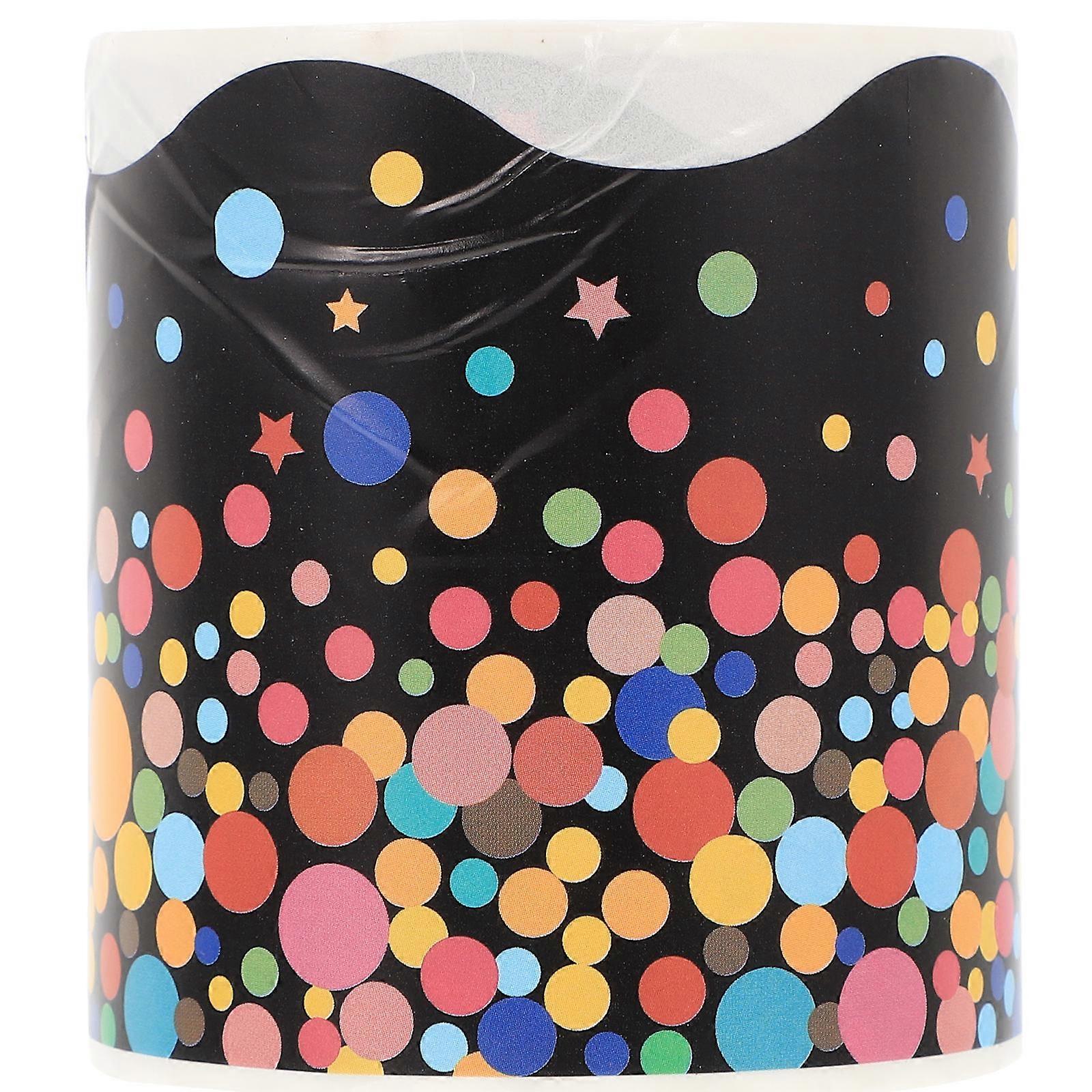 Black Bulletin Board Border Stickers for Classroom Wall Decors 3 Rolls